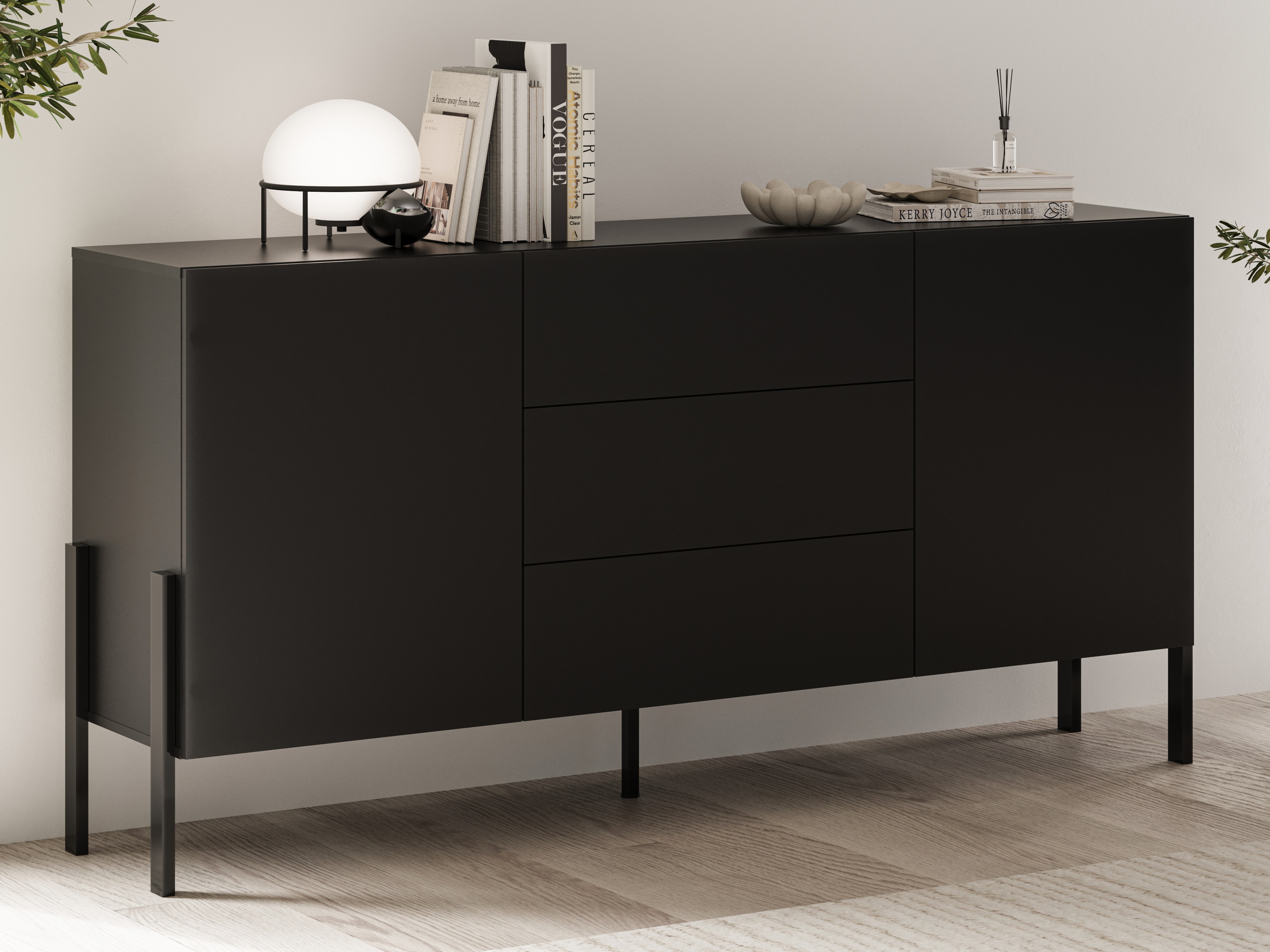 Chest of drawers Etsore 101 (Black)