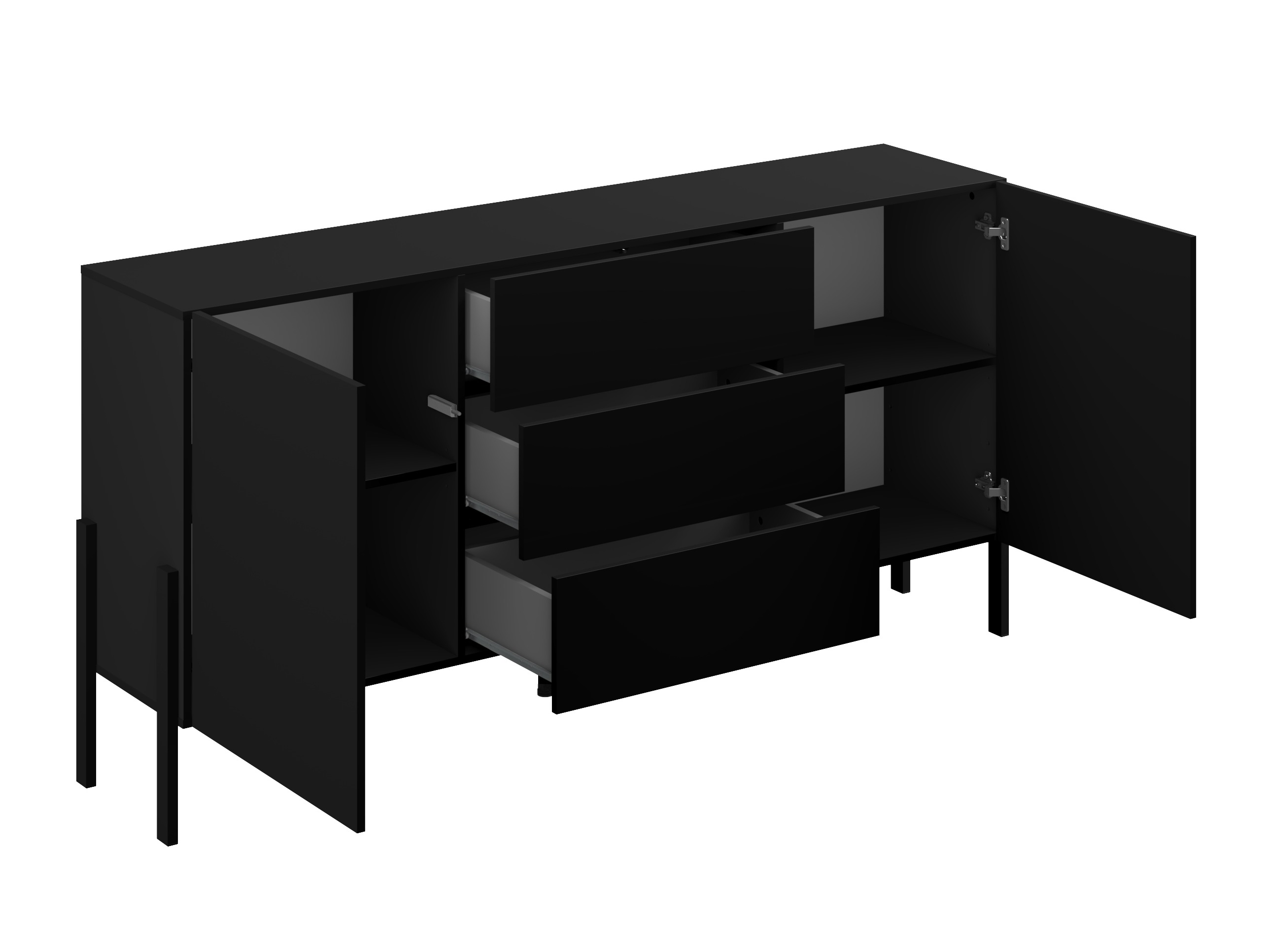 Chest of drawers Etsore 101 (Black)