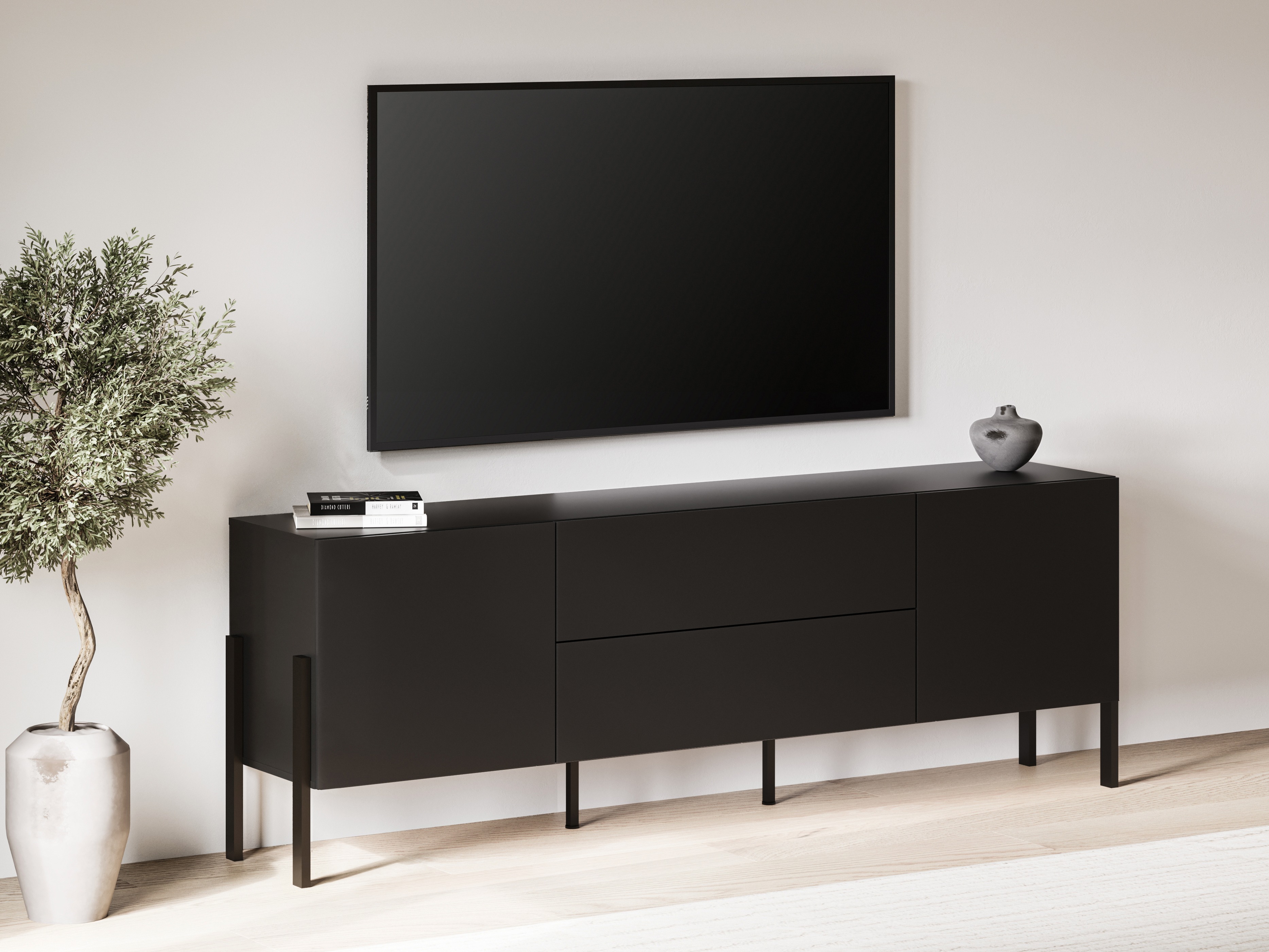 TV stand Etsore 102 (Black)