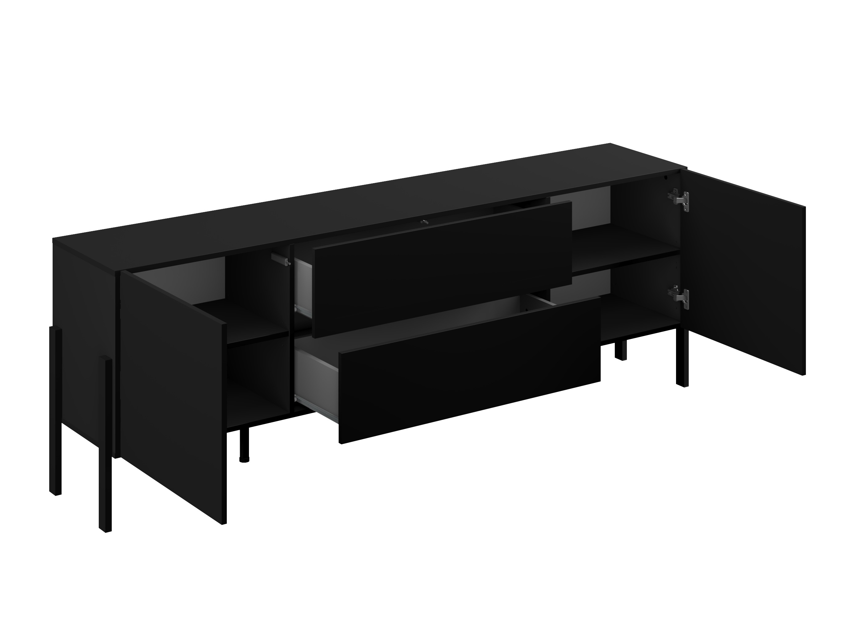 TV stand Etsore 102 (Black)