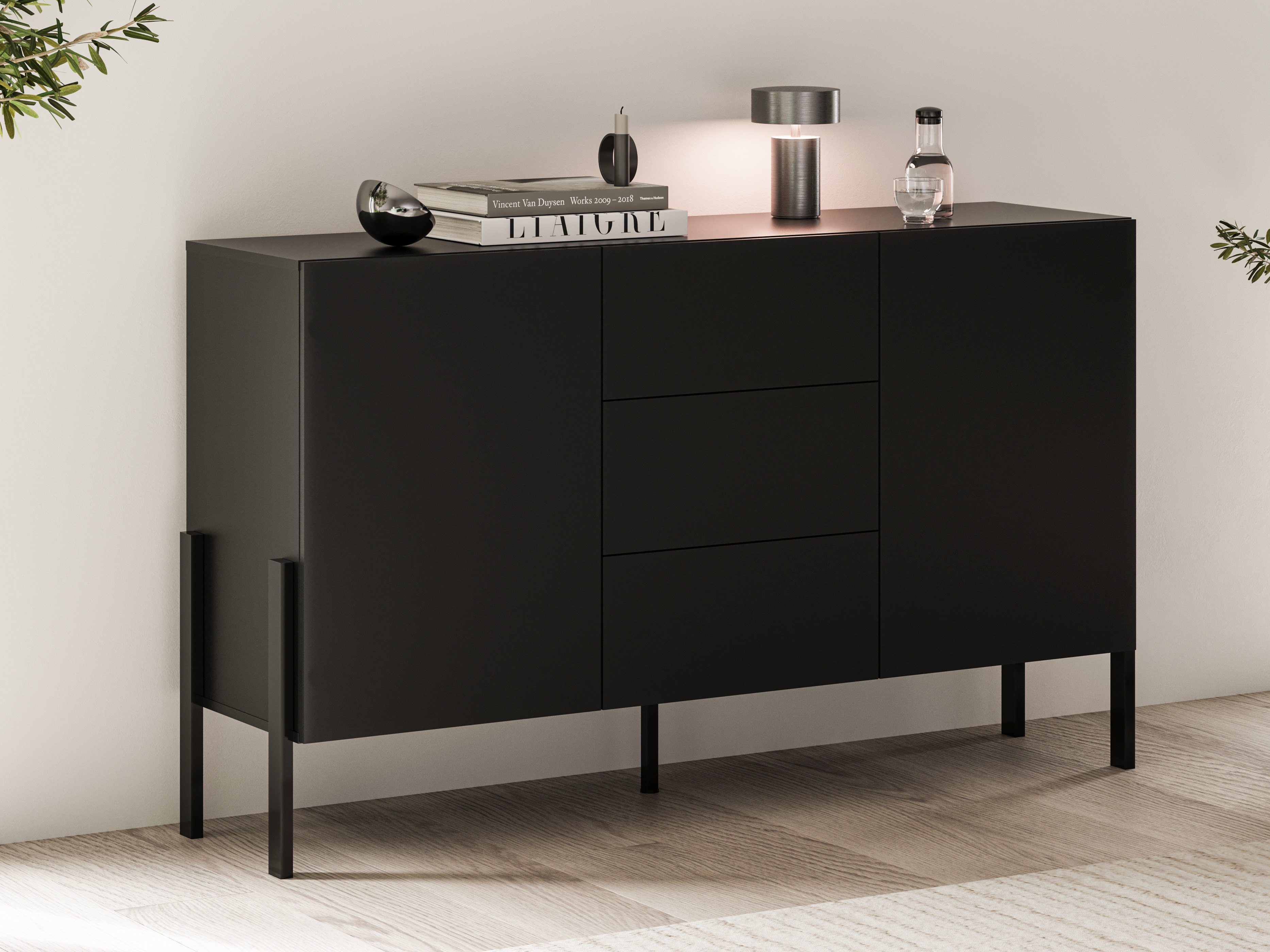 Chest of drawers Etsore 104 (Black)