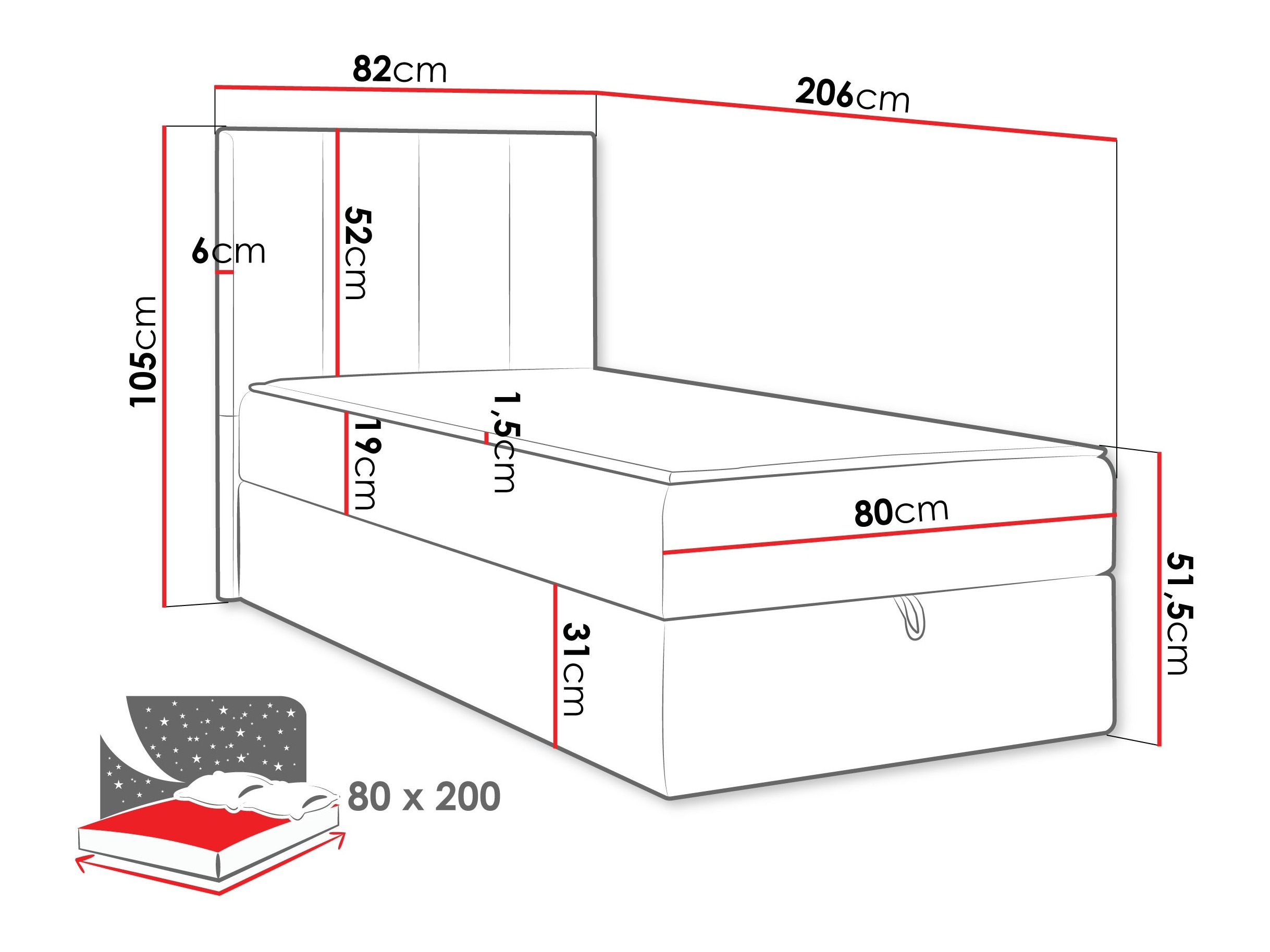 Continental bed Oppidum I (Polo 882)