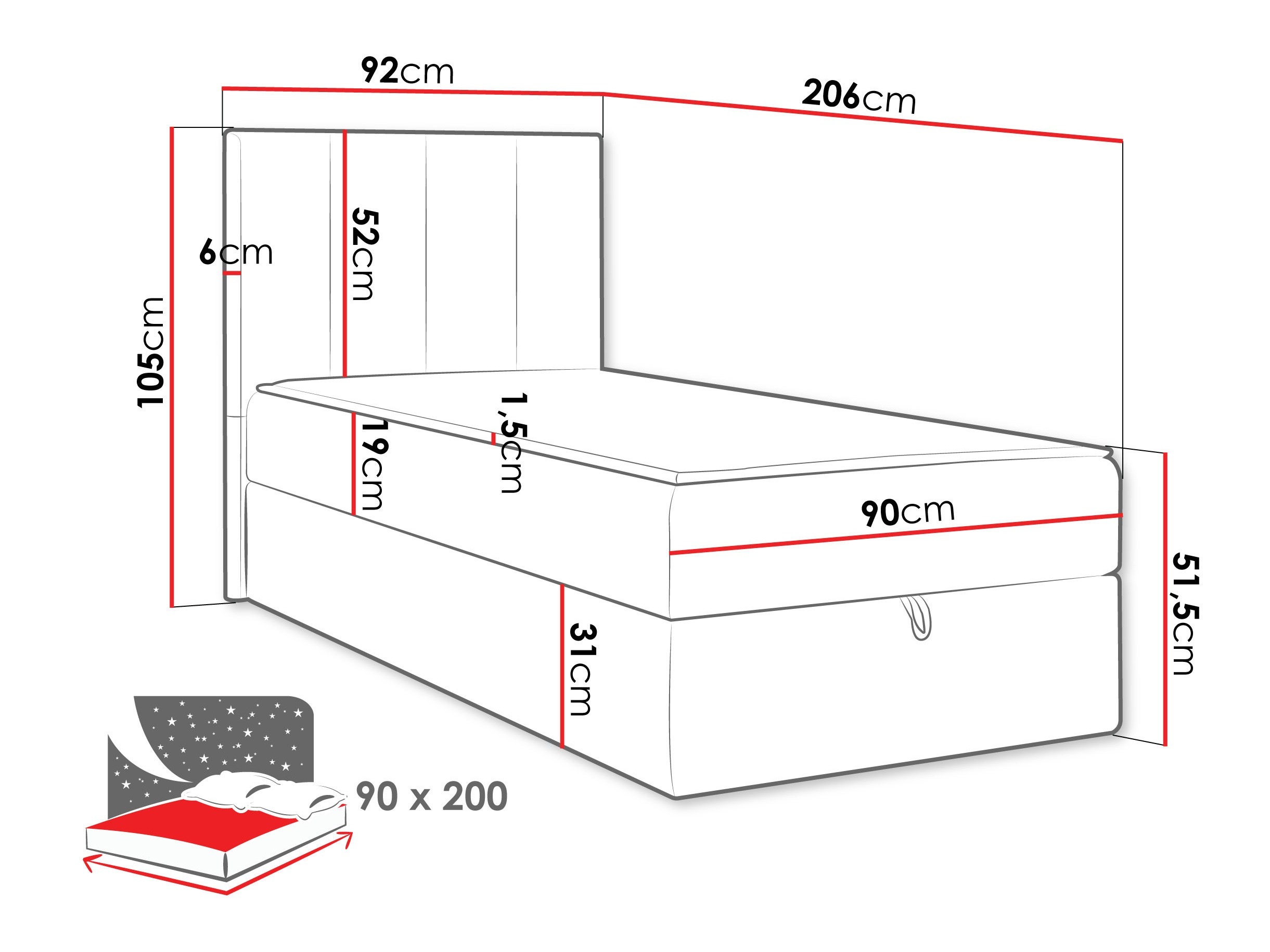Continental bed Oppidum I (Polo 882)
