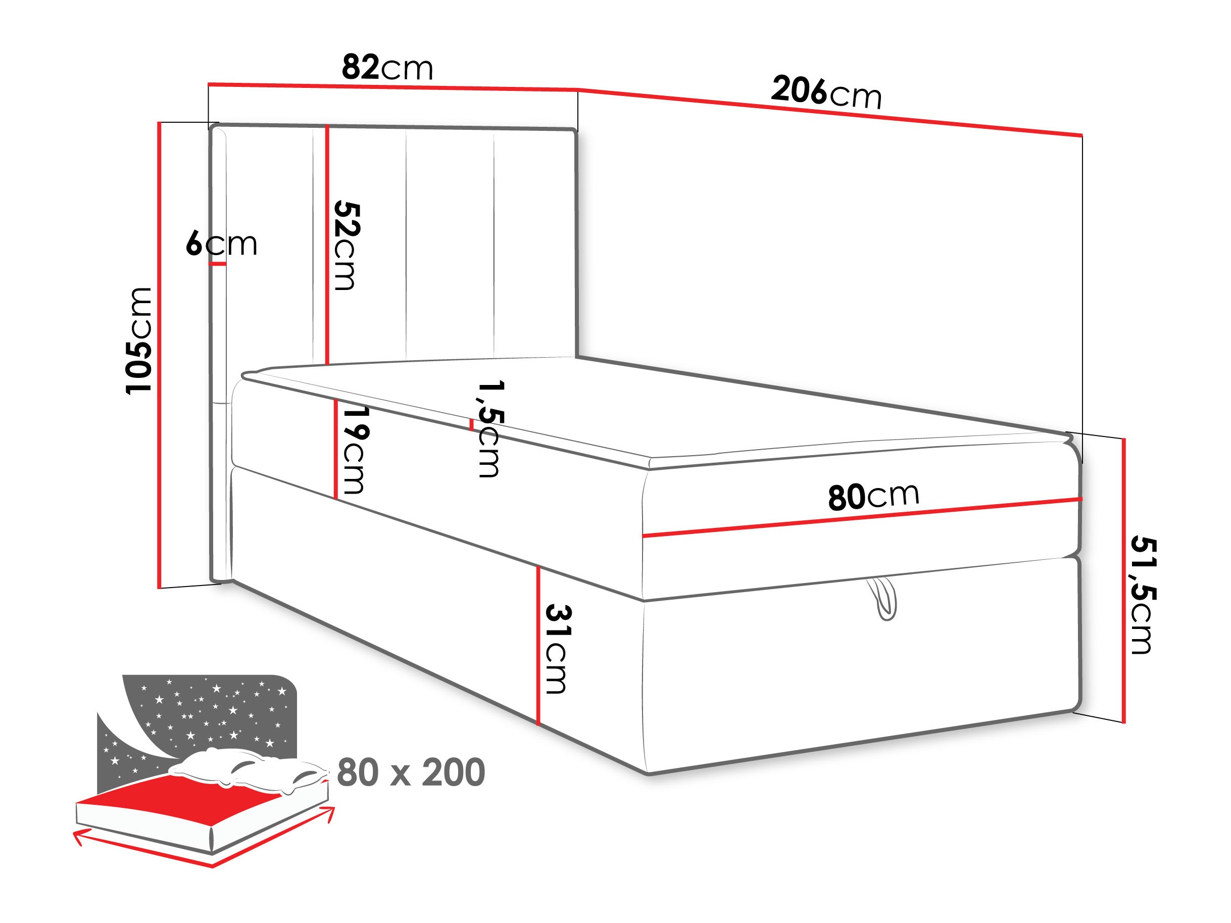 Continental bed Oppidum I (Polo 894)