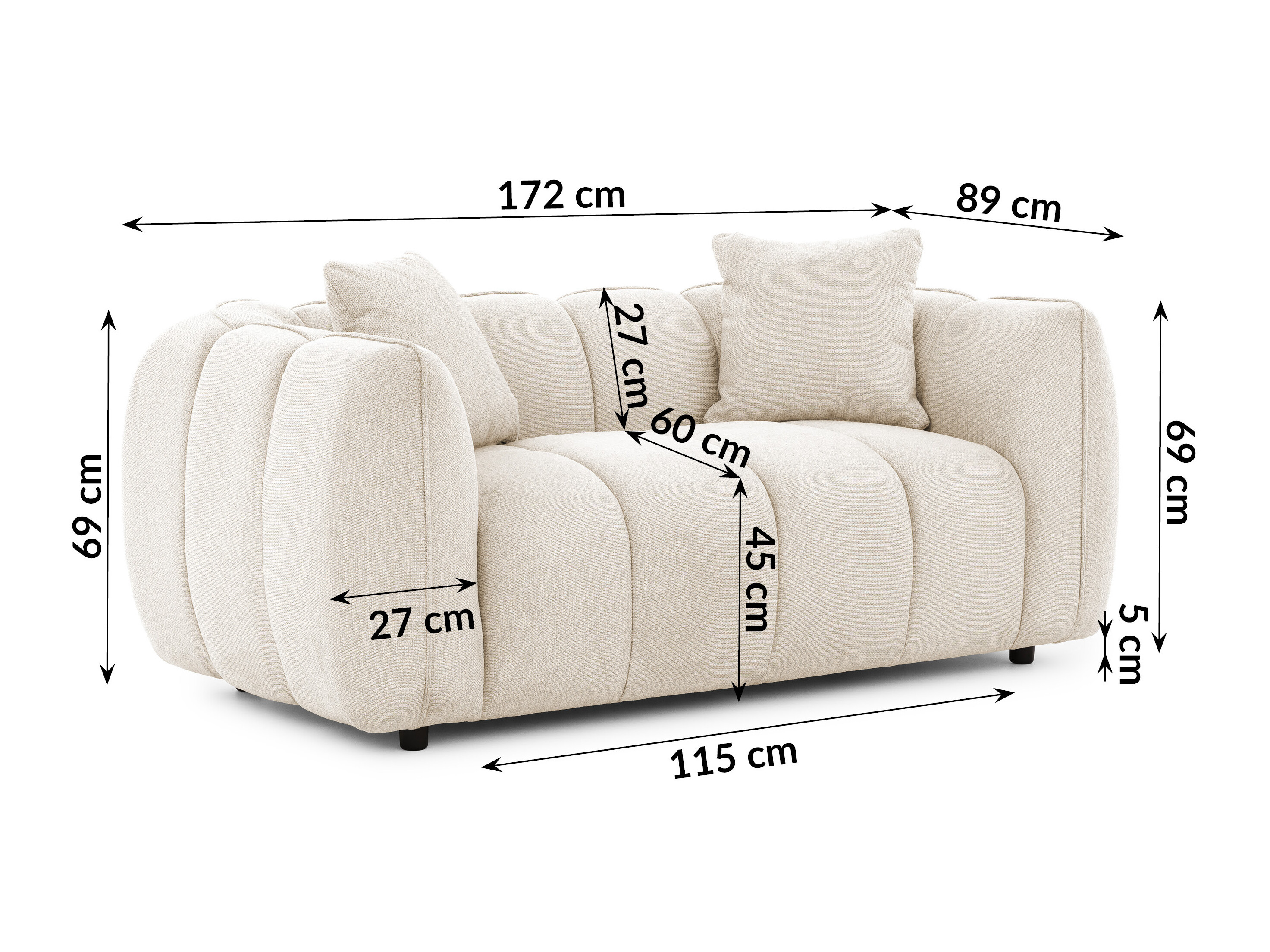 Sofa Rocklin 197 (Aragon 03)