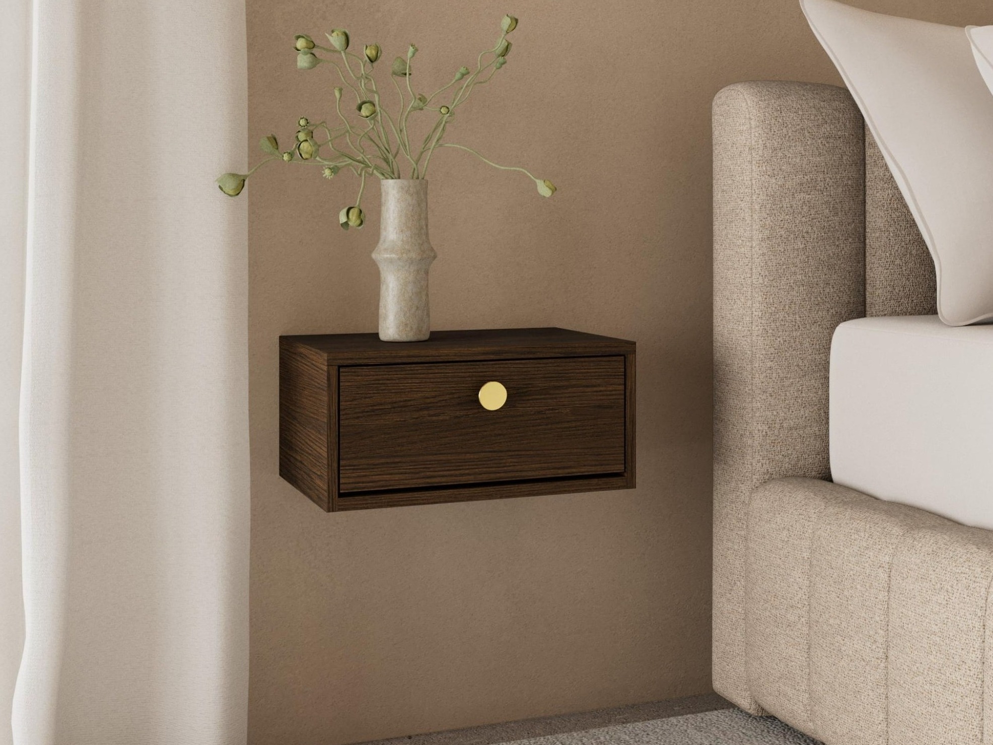 Bedside table Norsica 984 (Dark oak)