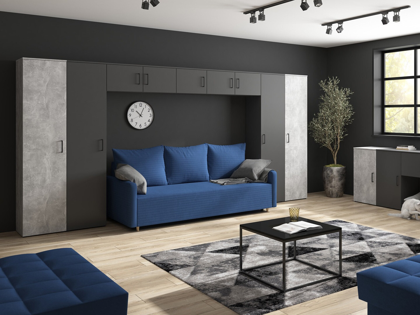 Bookcase Fenopha 165 (Graphite)