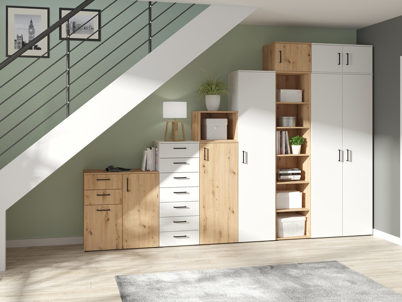 Bookcase Fenopha 165 (White)