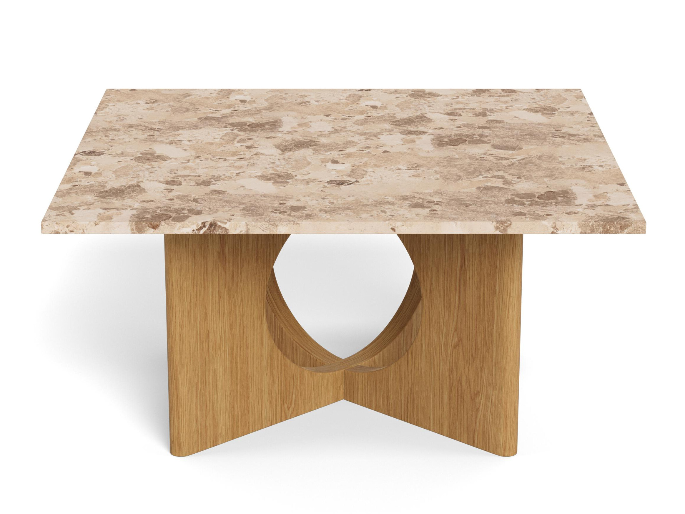 Coffee table Norsica 1098 (Oak + Brown marble)