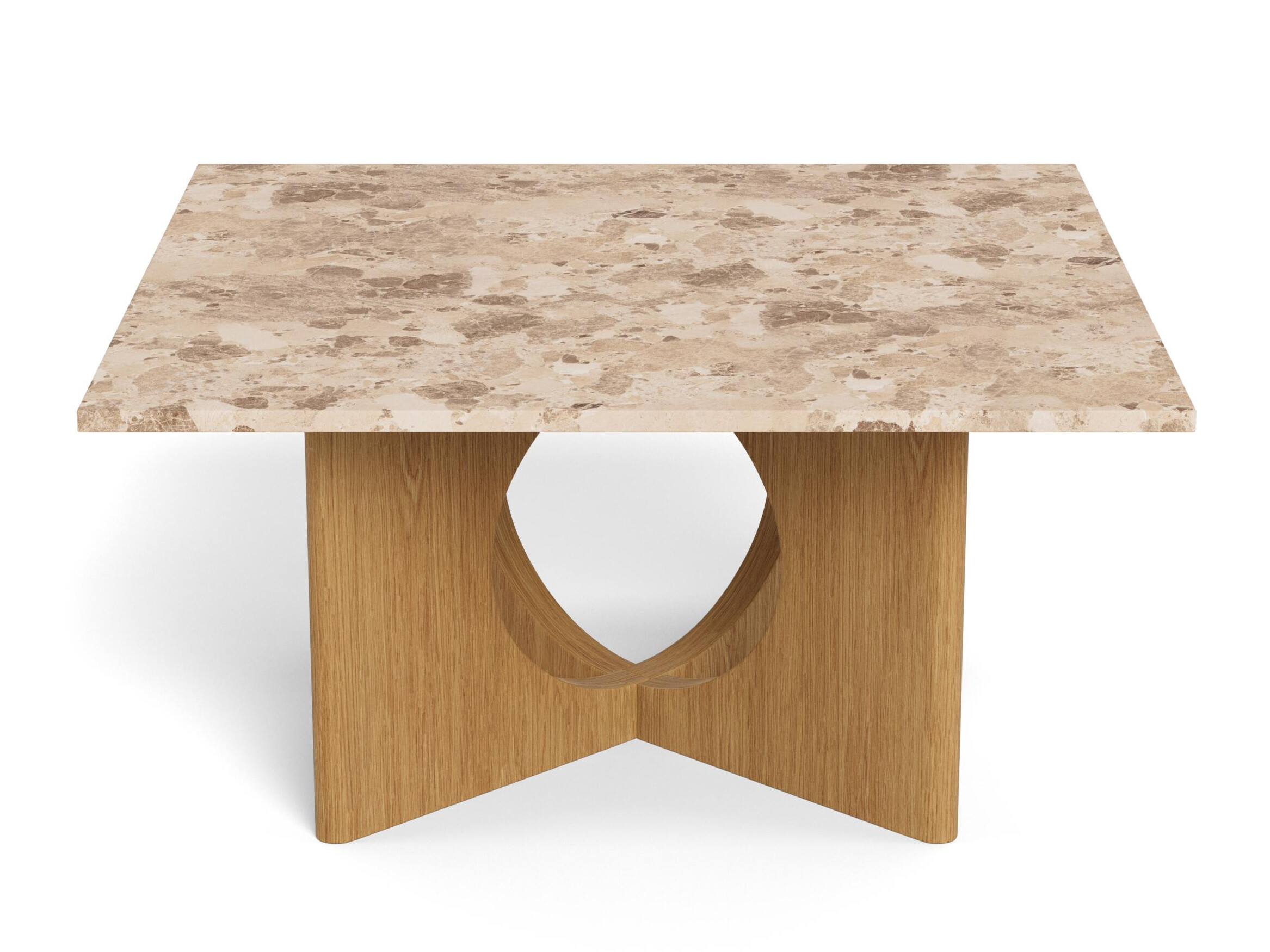 Coffee table Norsica 1098 (Oak + Brown marble)