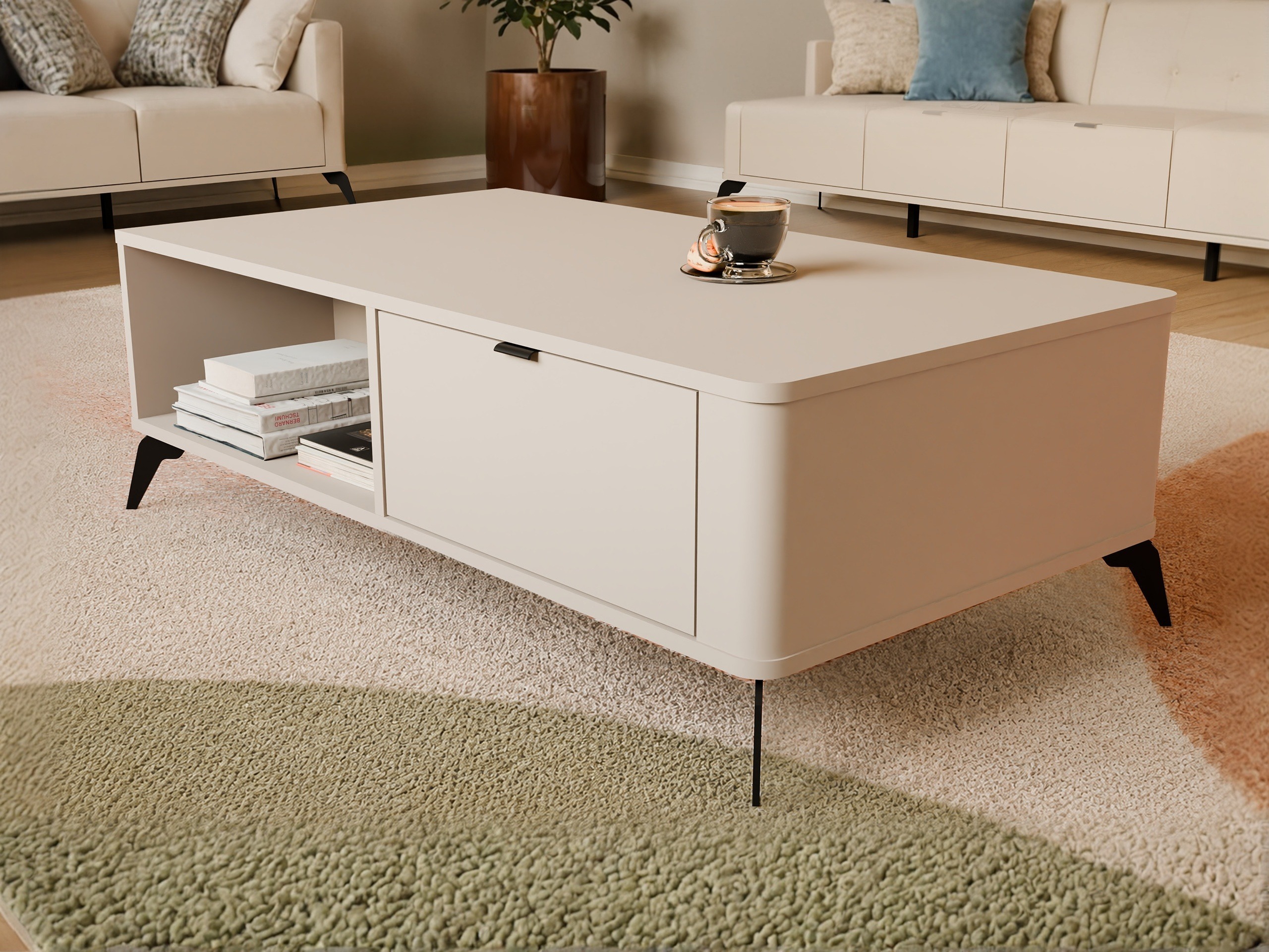 Coffee table Soavie 107 (Cashmere)