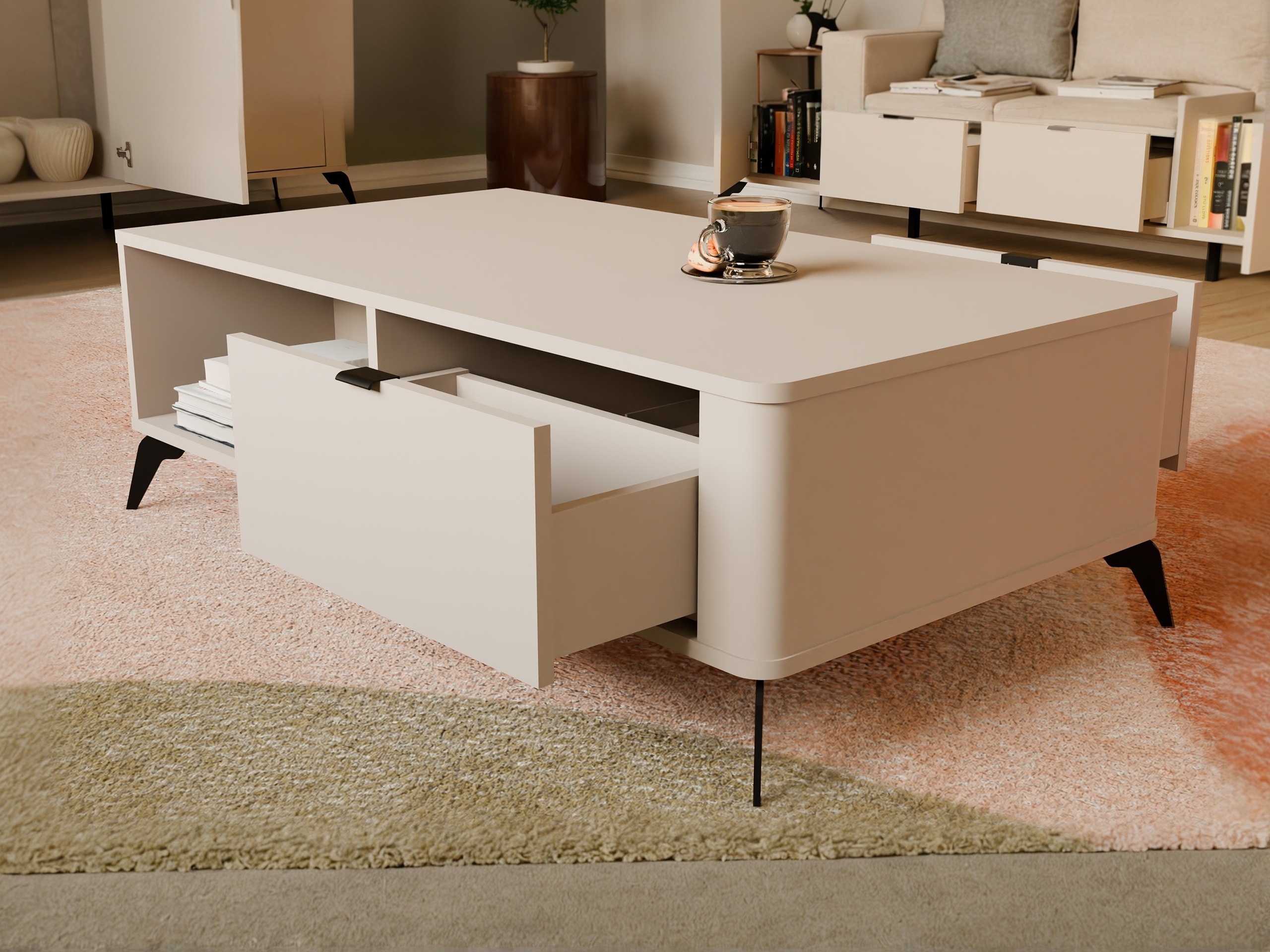 Coffee table Soavie 107 (Cashmere)