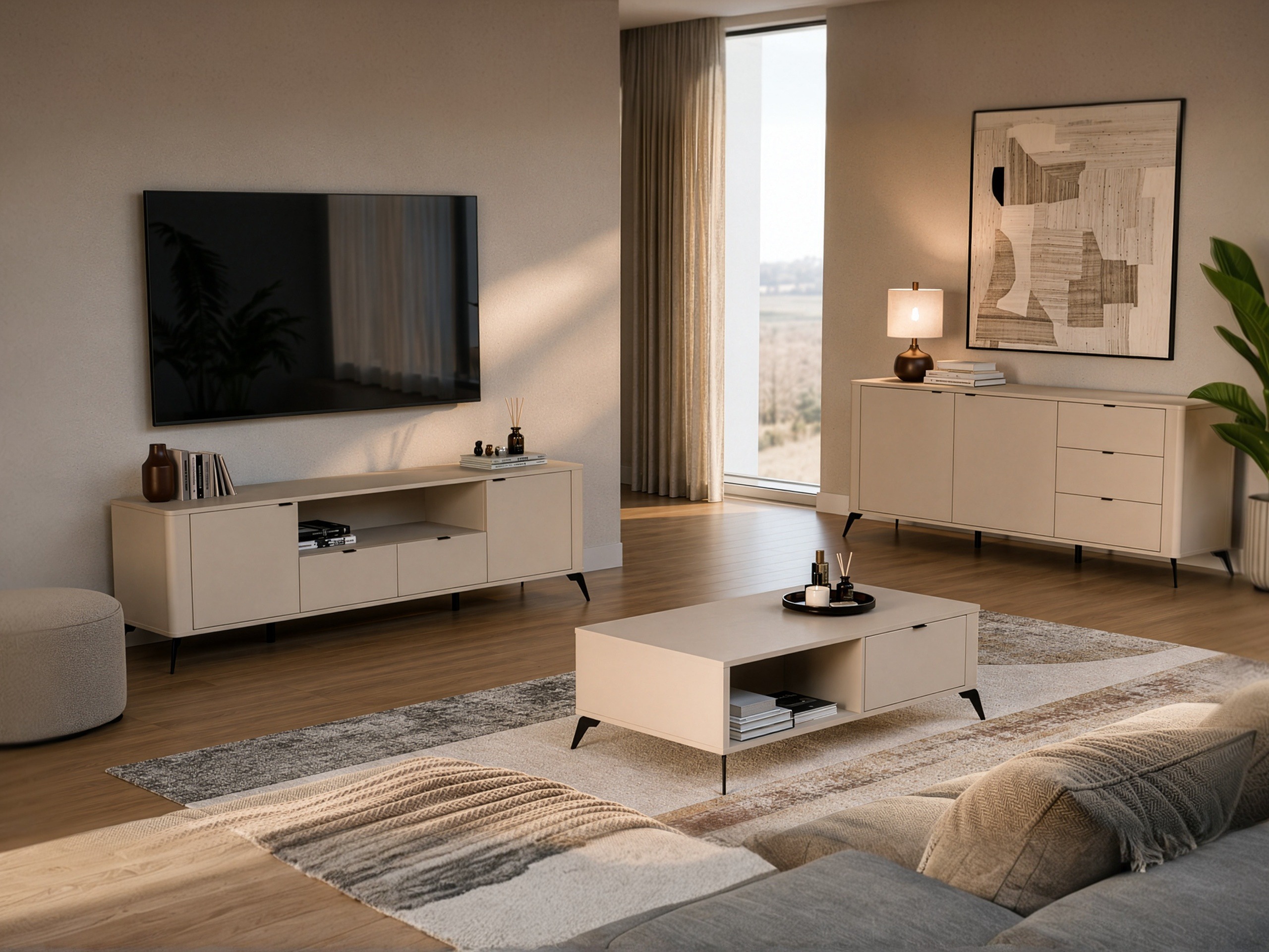 Coffee table Soavie 107 (Cashmere)