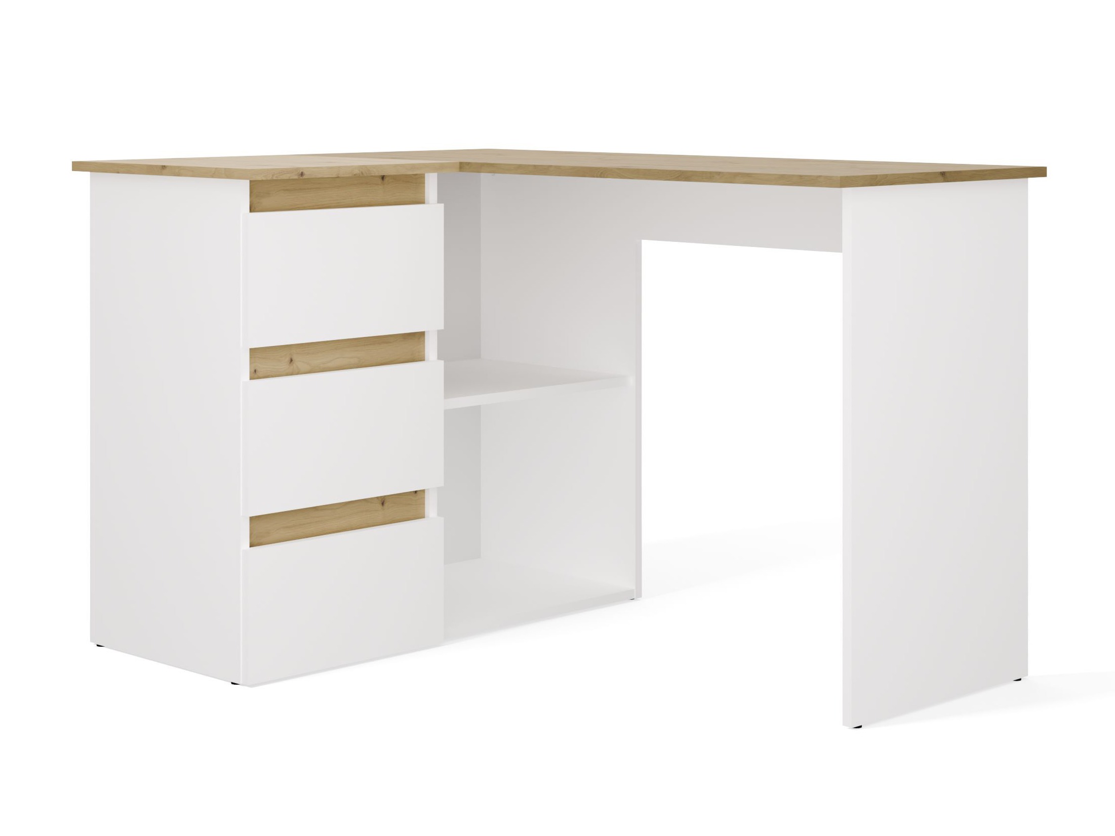 Corner desk Mandeville 365 (Artisan oak + White)