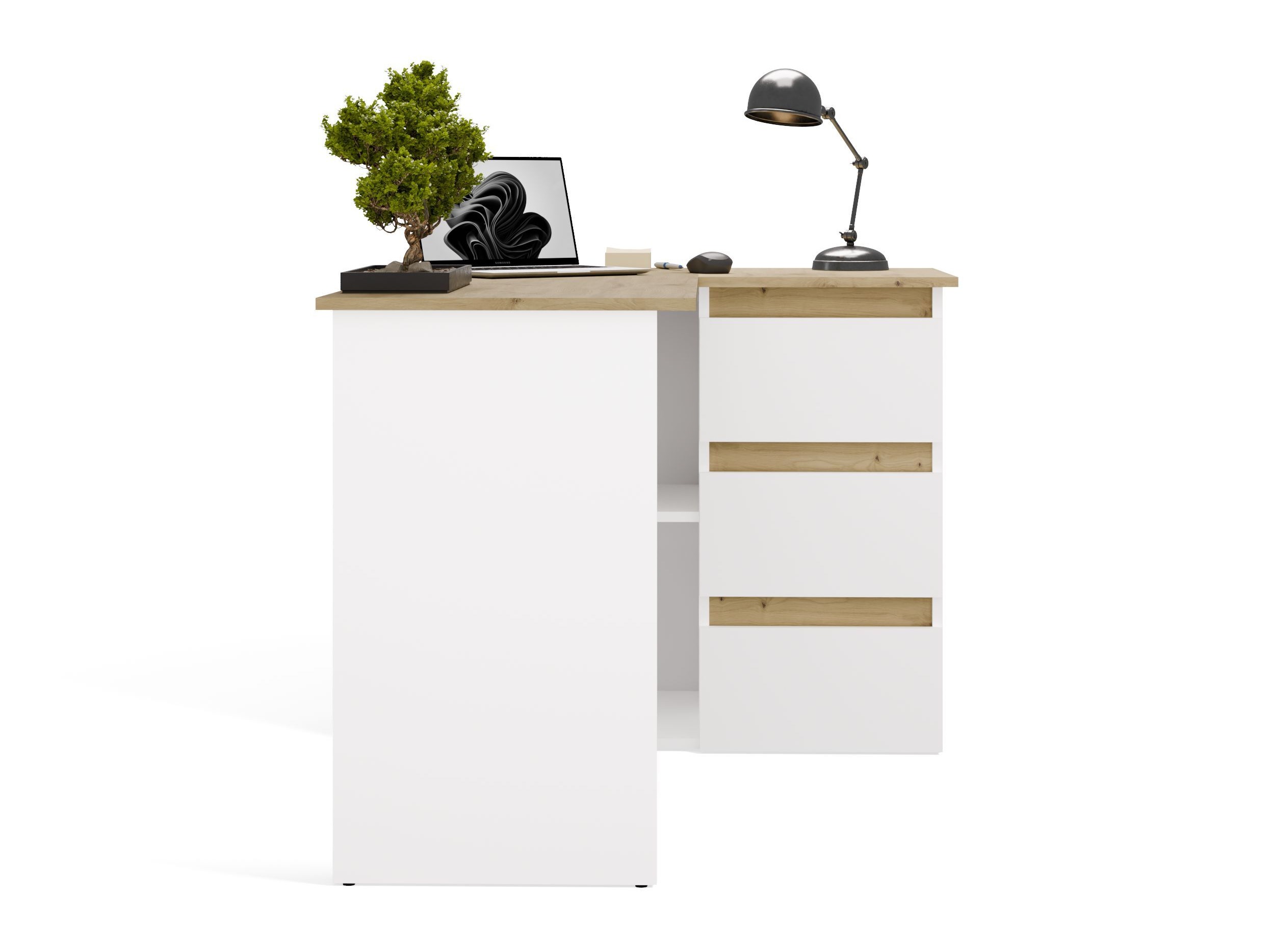 Corner desk Mandeville 365 (Artisan oak + White)