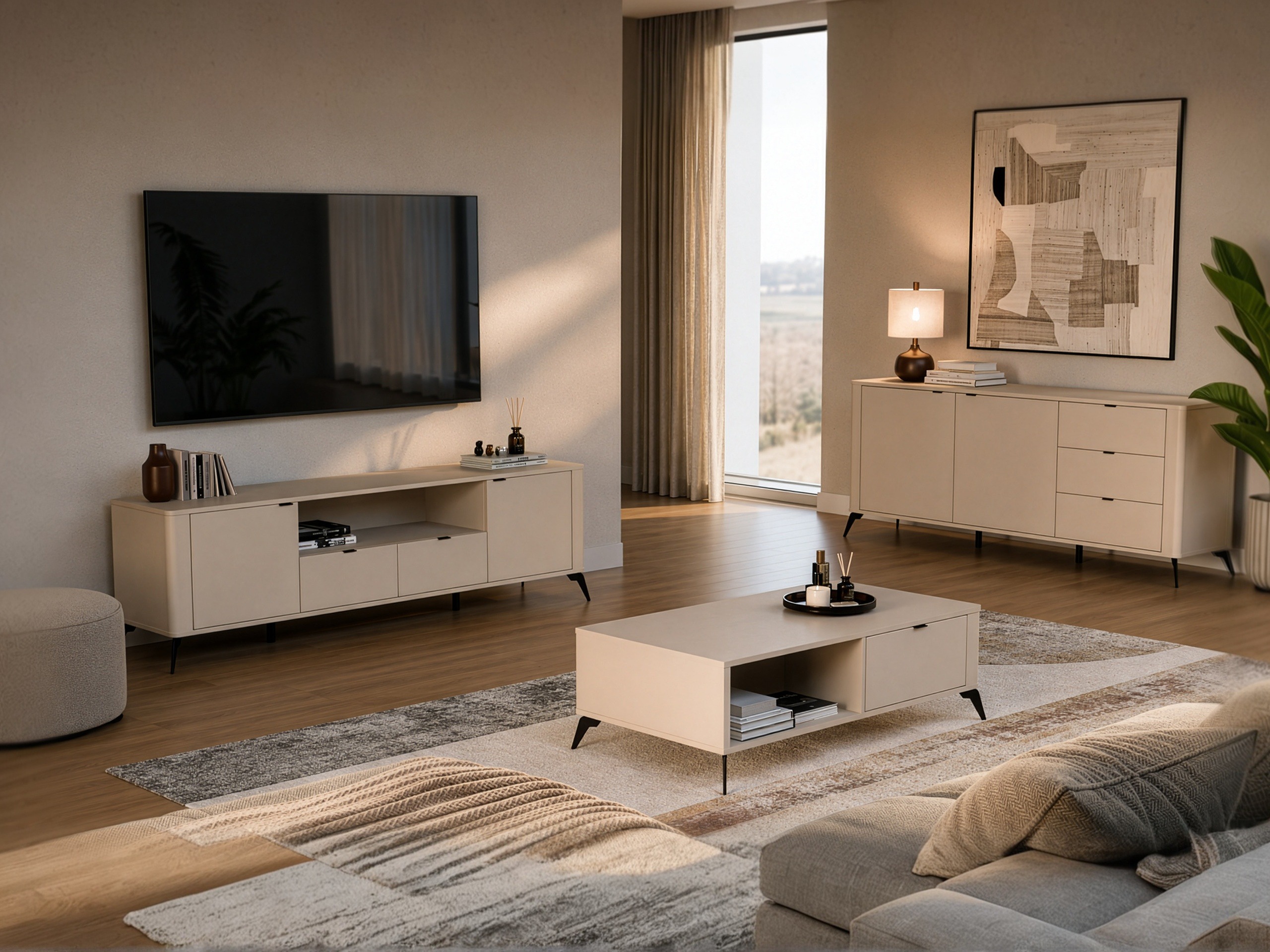TV stand Soavie 108 (Cashmere)