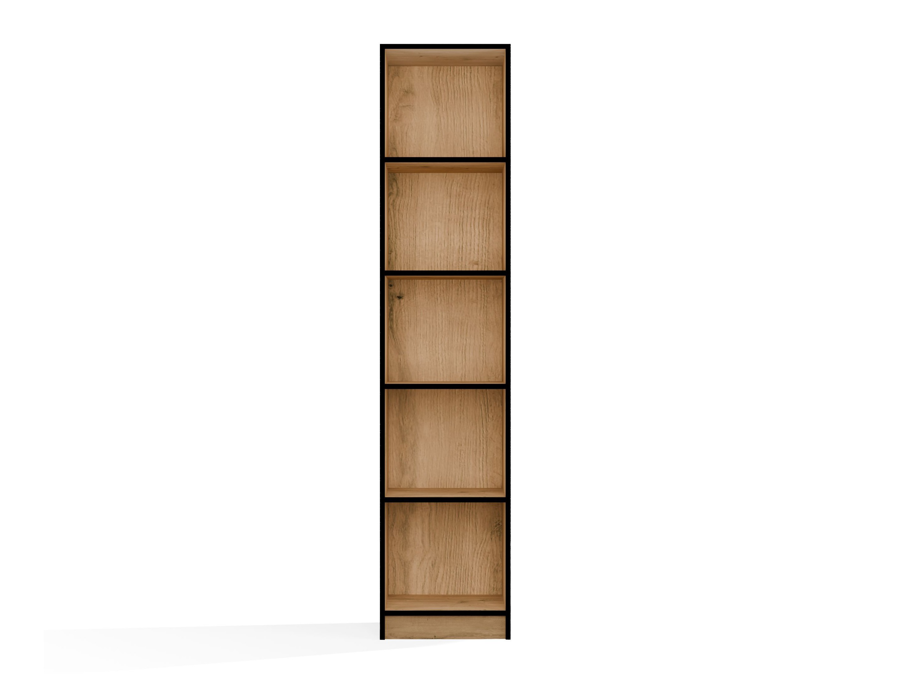 Bookcase Mandeville 183 (Artisan oak + Black)