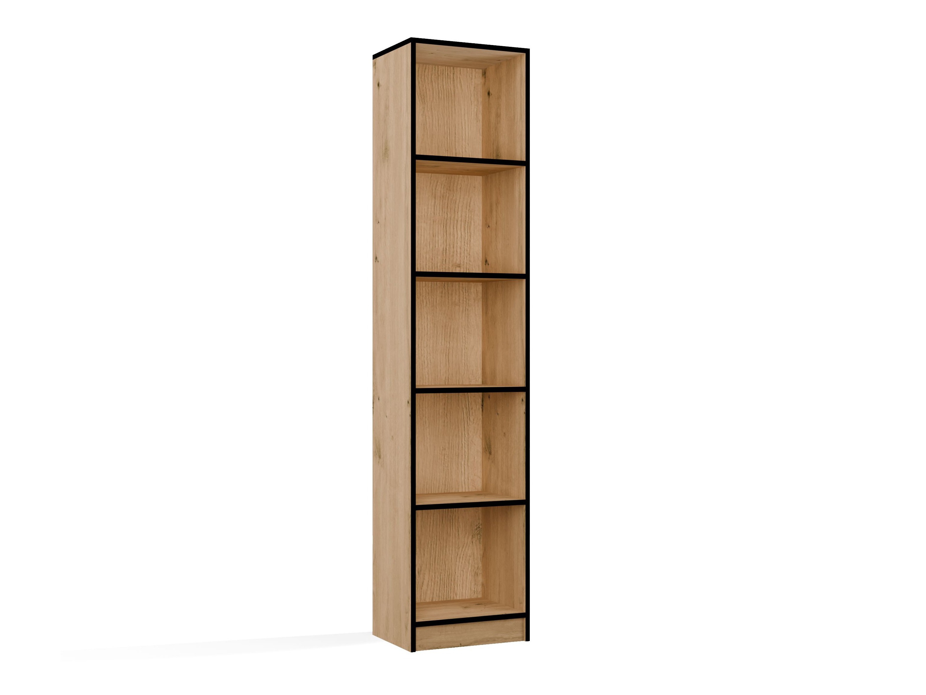 Bookcase Mandeville 183 (Artisan oak + Black)
