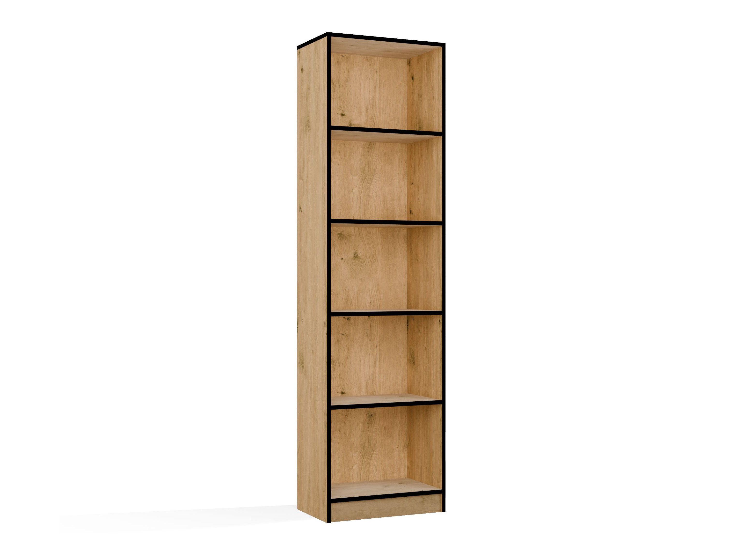 Bookcase Mandeville 188 (Artisan oak + Black)