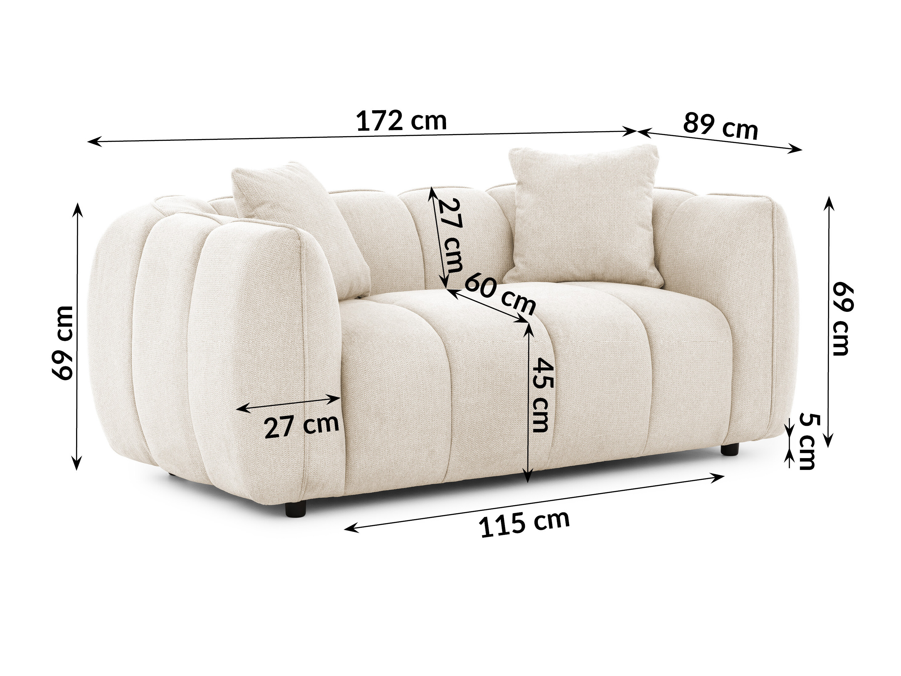 Upholstered furniture set Rocklin 201 (Aragon 03)