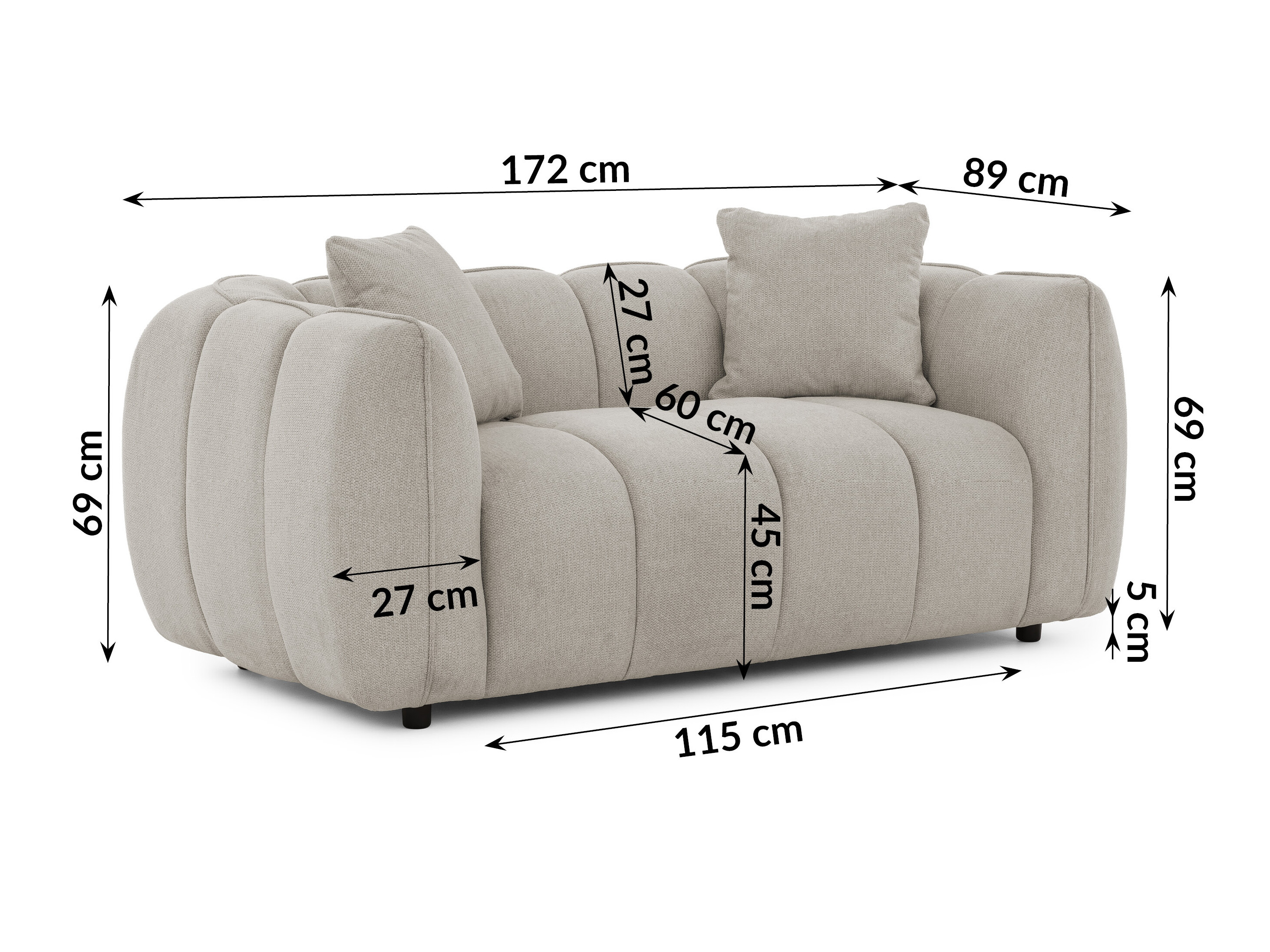 Upholstered furniture set Rocklin 201 (Aragon 20)