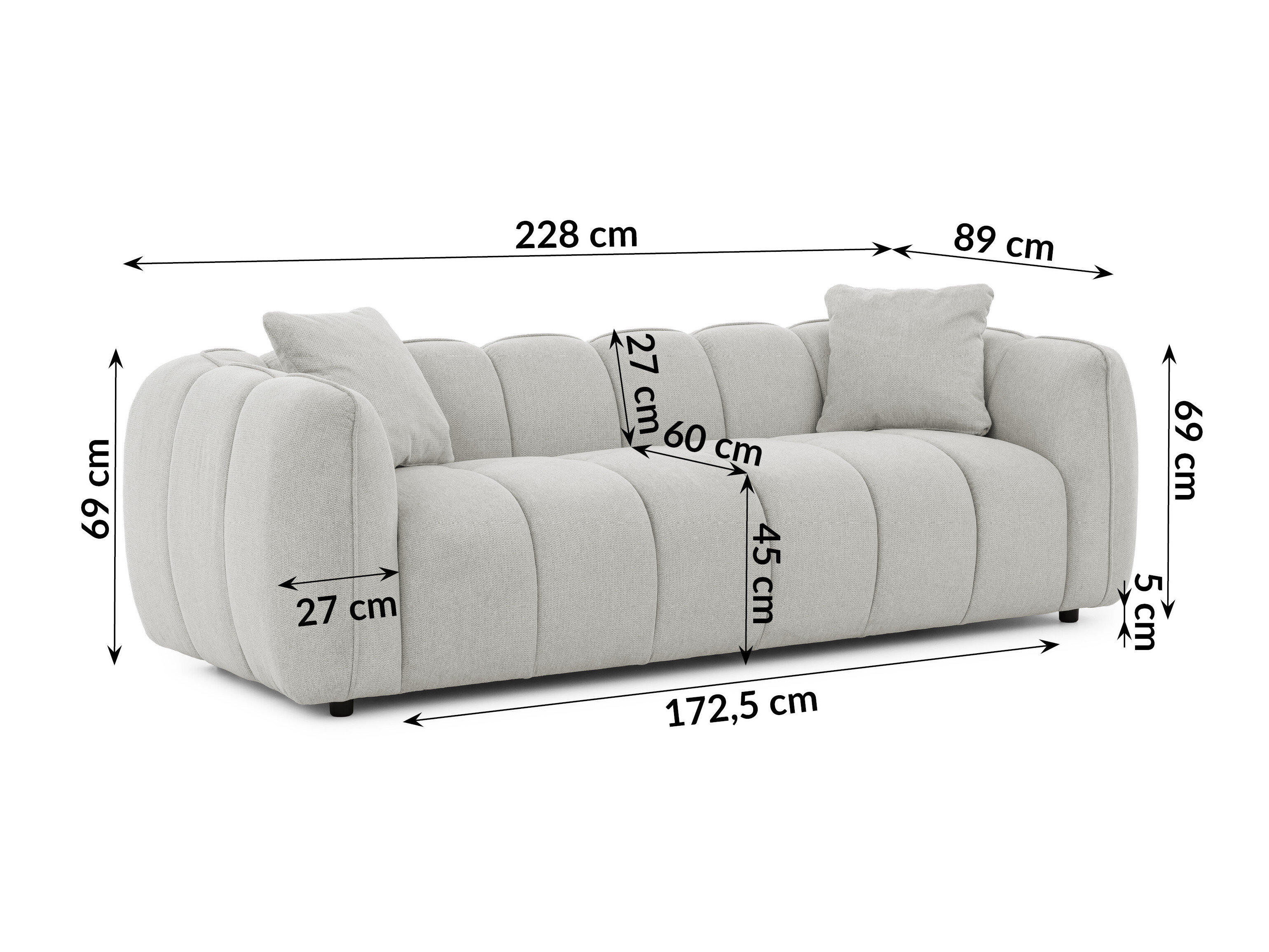 Upholstered furniture set Rocklin 201 (Aragon 80)