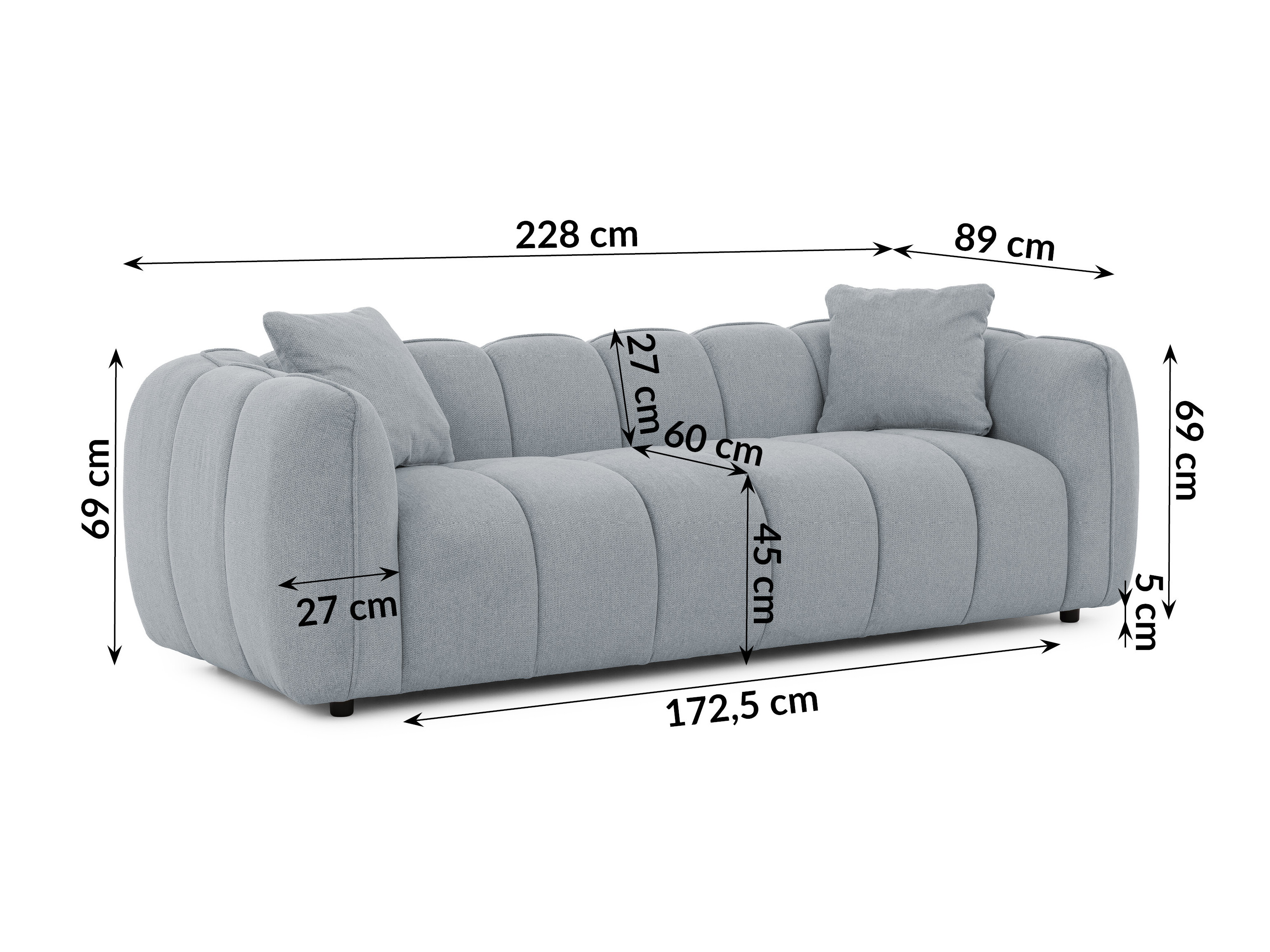 Upholstered furniture set Rocklin 201 (Aragon 90)
