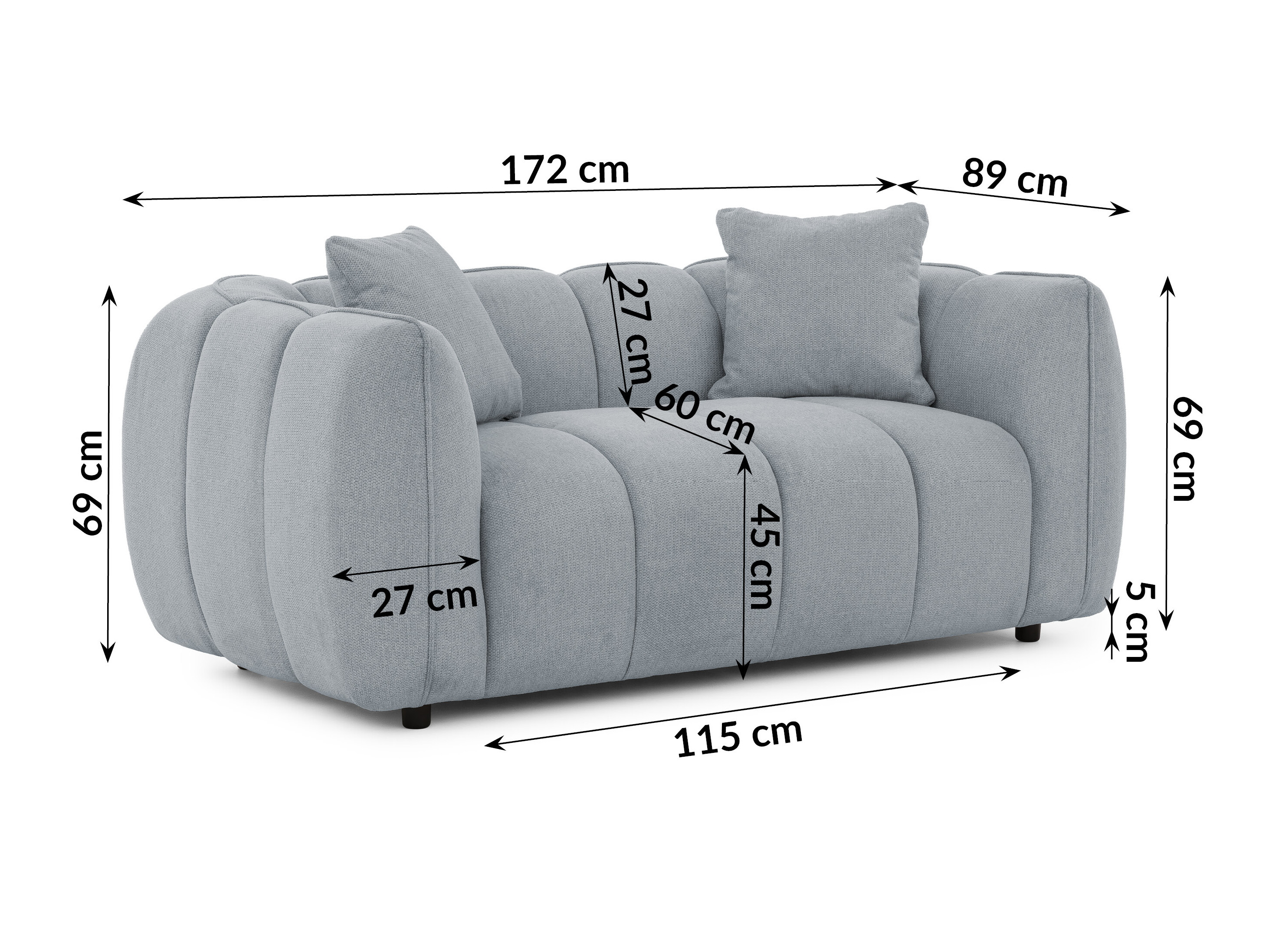 Upholstered furniture set Rocklin 201 (Aragon 90)