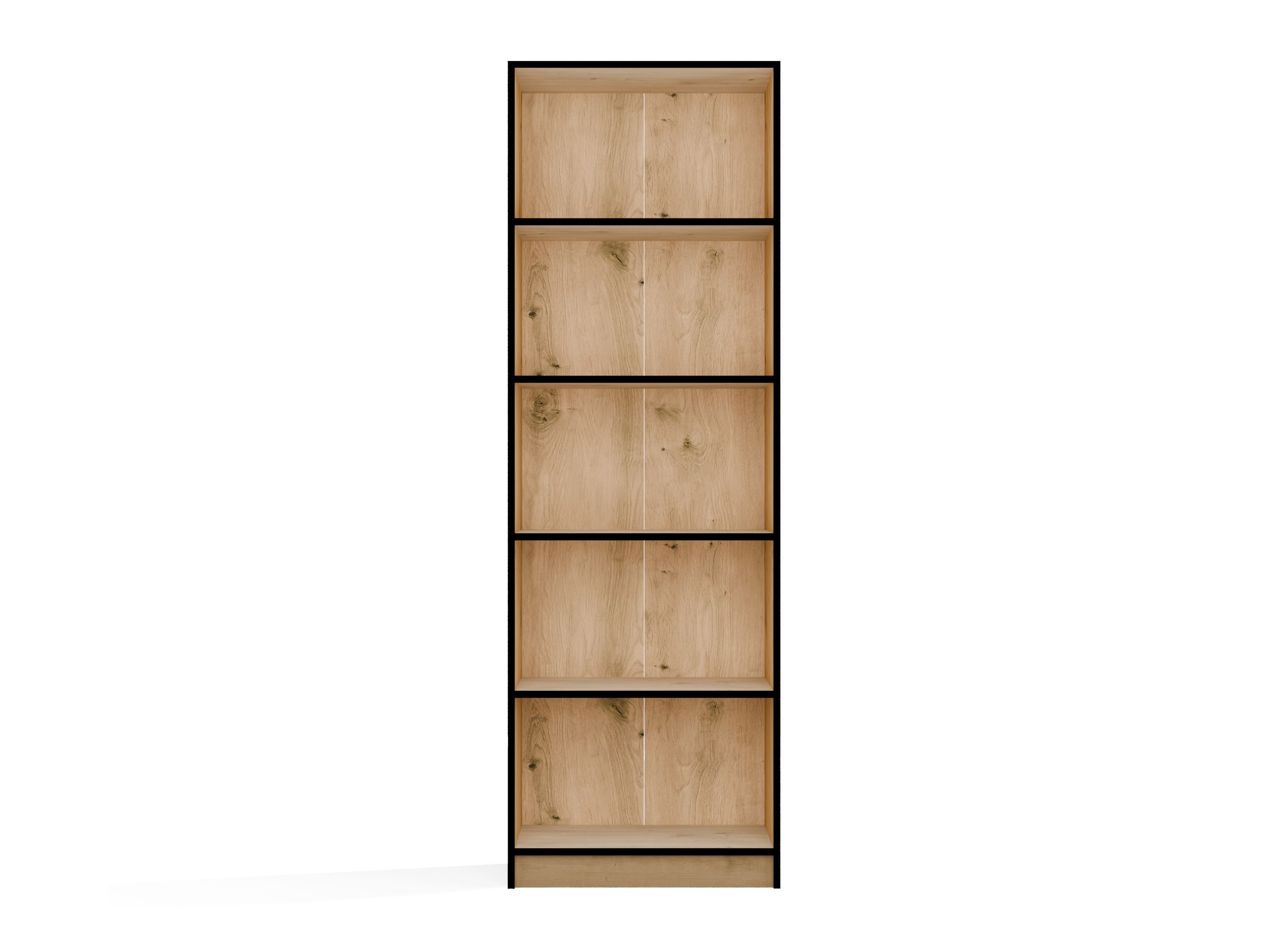 Bookcase Mandeville 191 (Artisan oak + Black)