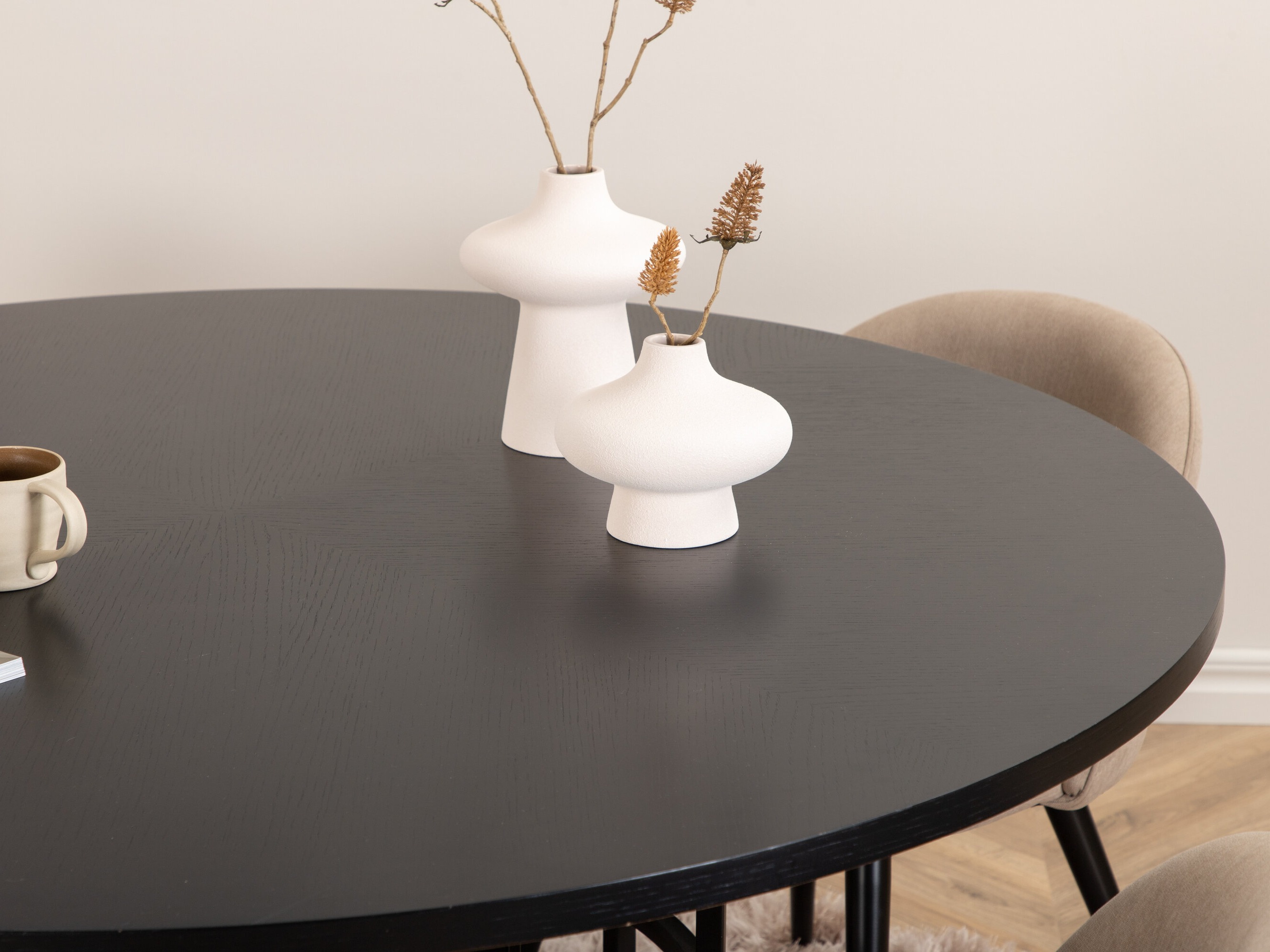 Dining set Dallas 2386 (Black + Beige)