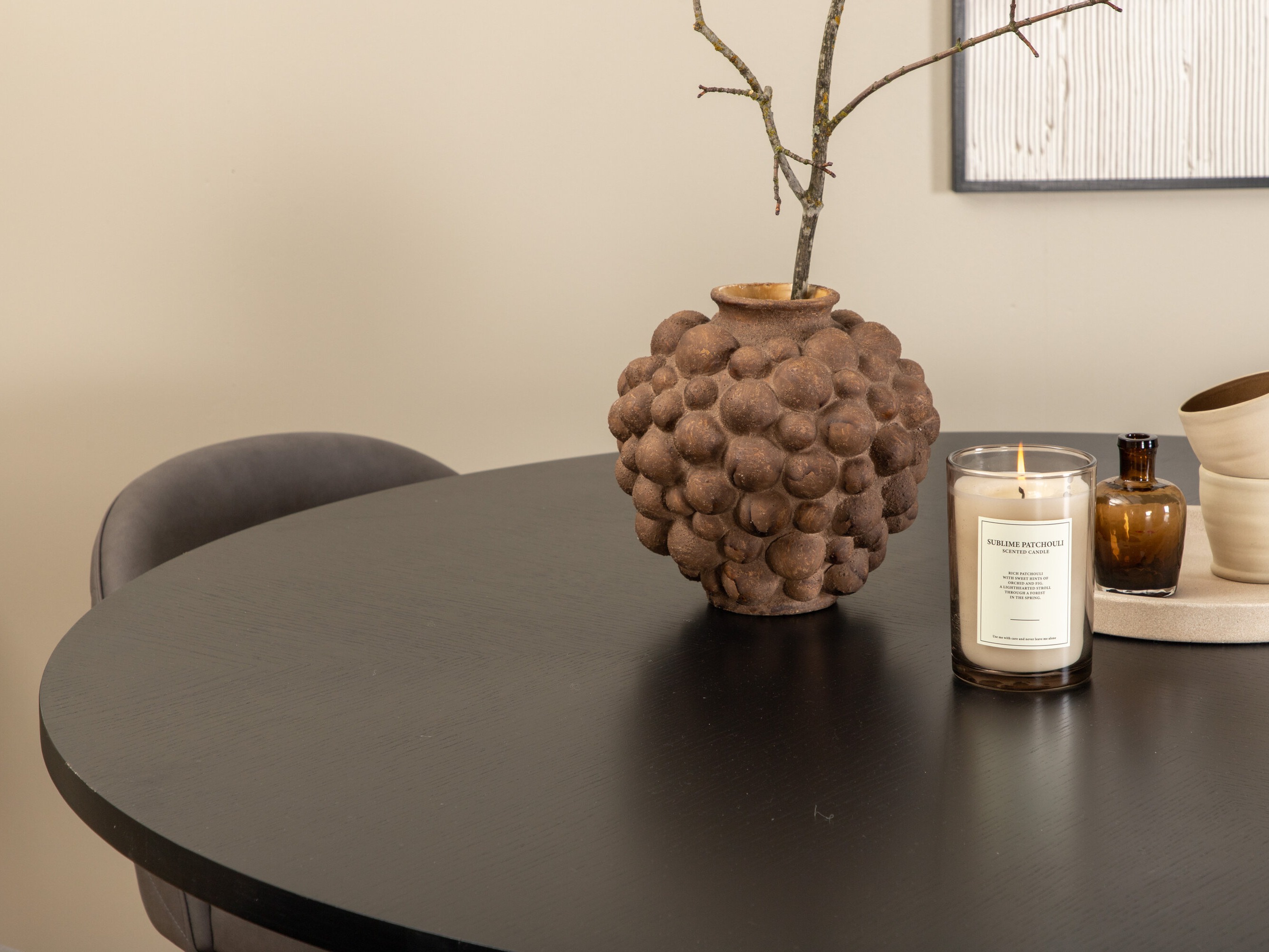 Dining set Dallas 2386 (Black + Grey)