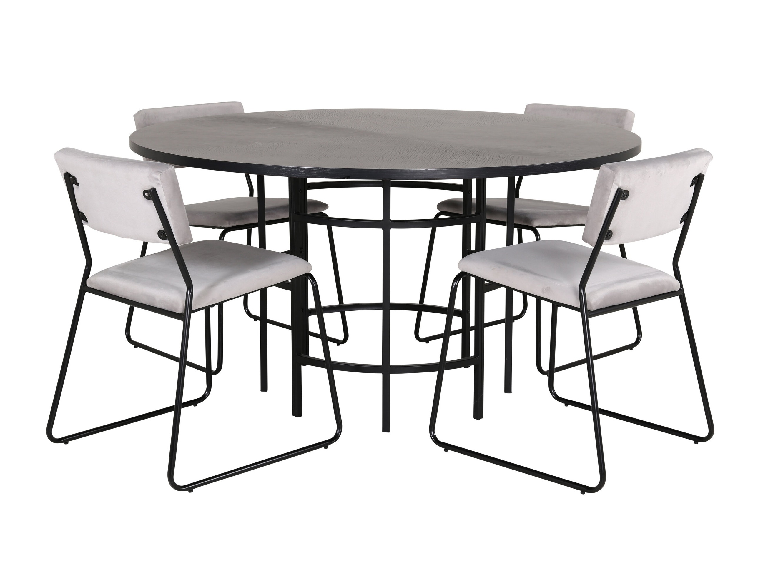 Dining set Dallas 2393 (Black + Grey)