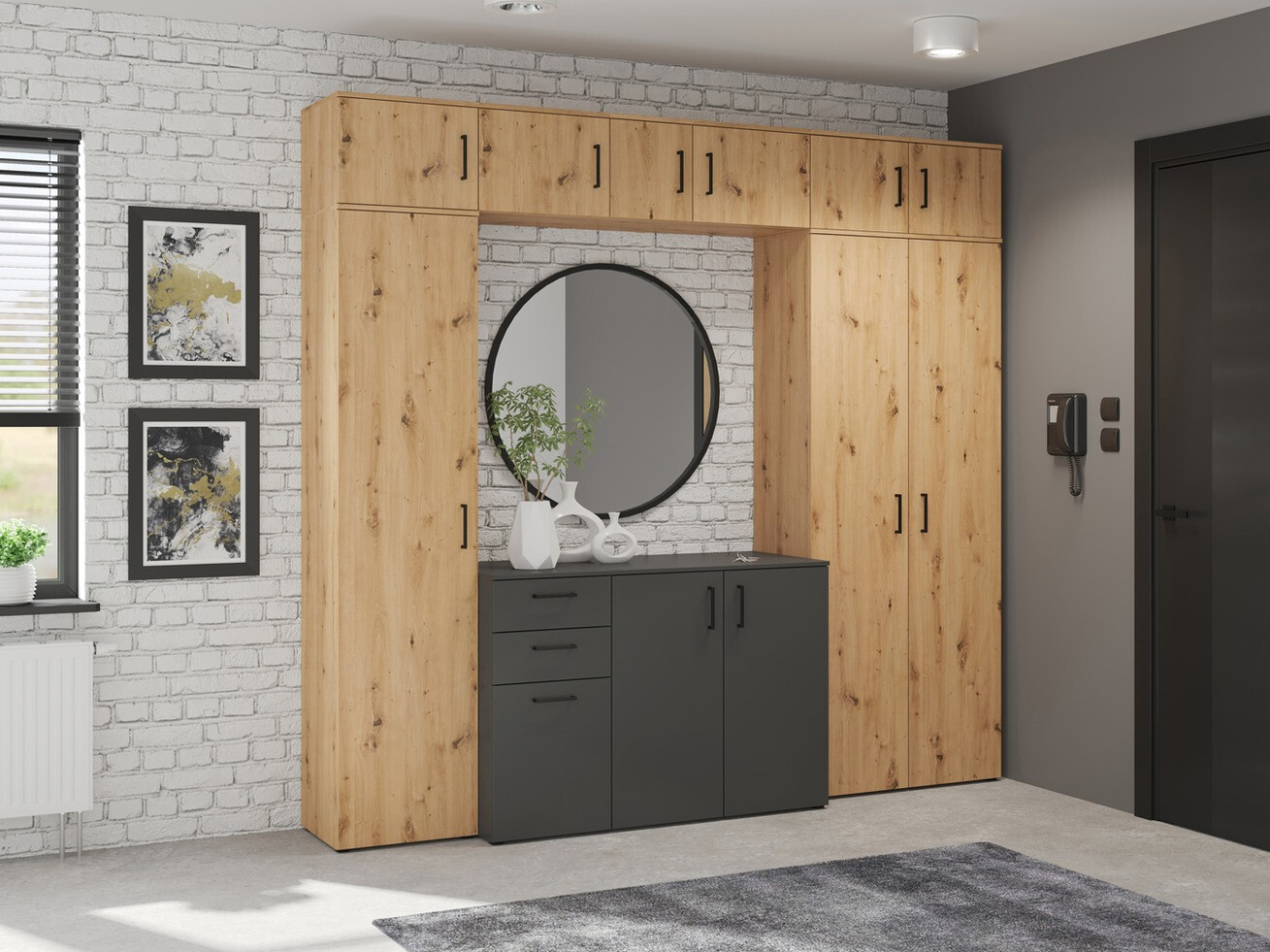Wardrobe Fenopha 173 (Artisan oak)