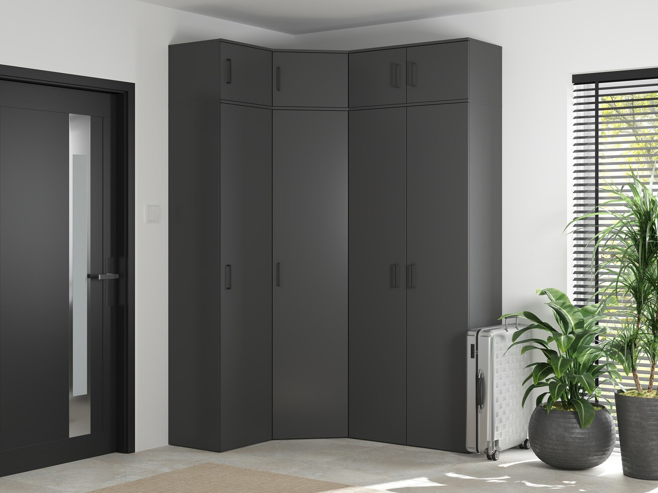 Corner shelf Fenopha 174 (Graphite)