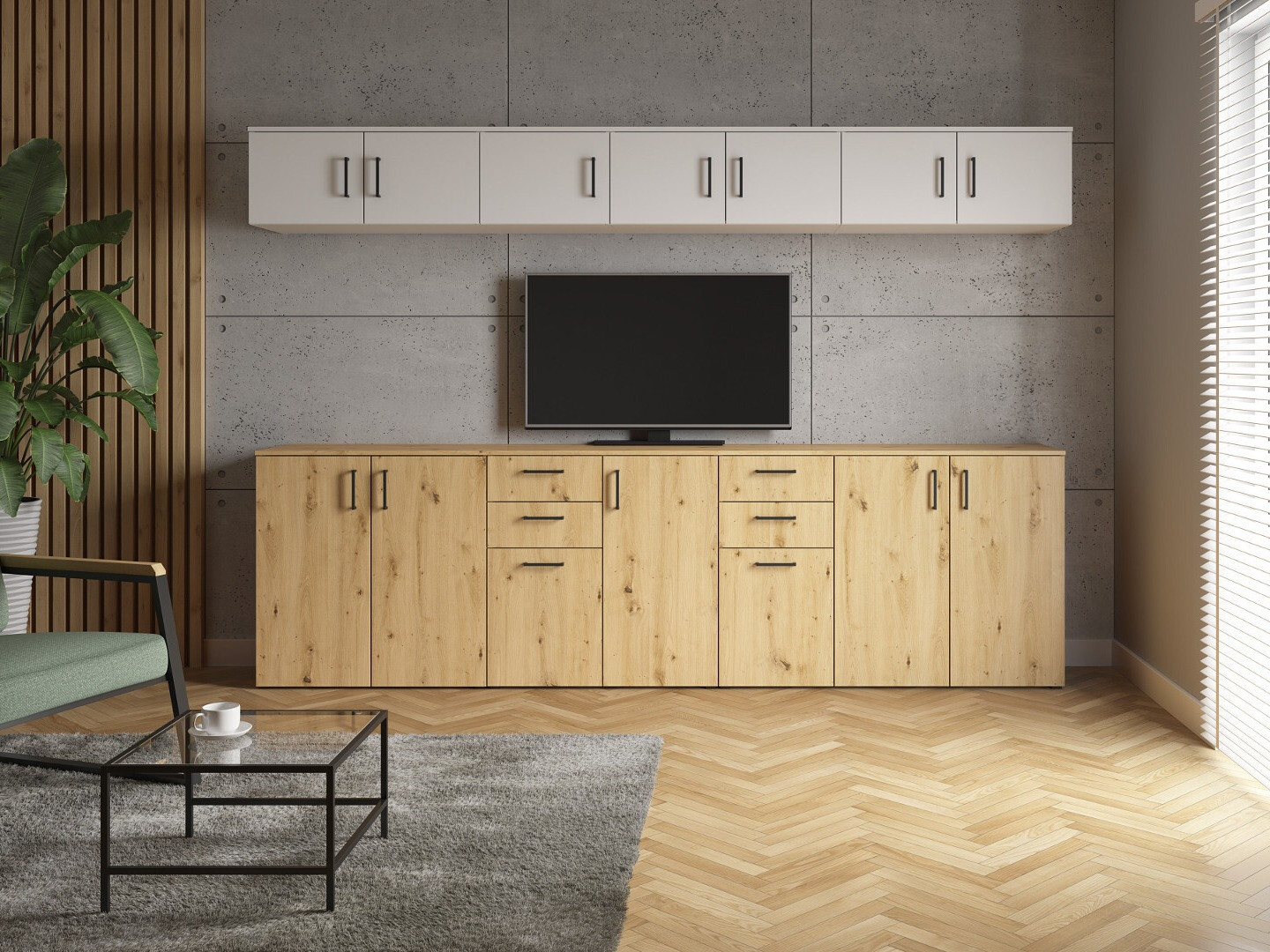 Chest of drawers Fenopha 180 (Artisan oak)