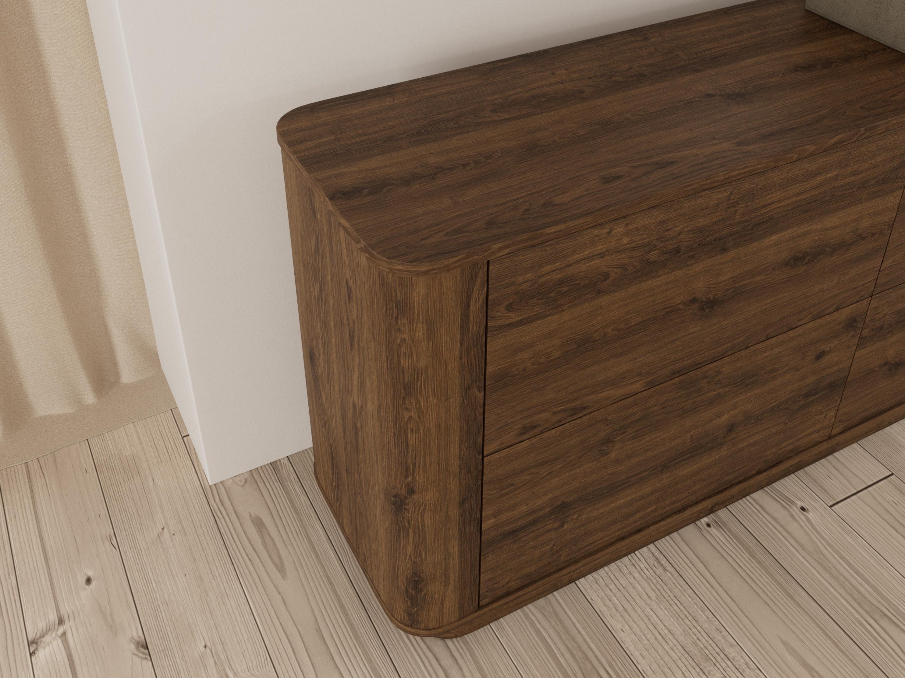 Chest of drawers Norsica 1103 (Dark oak)