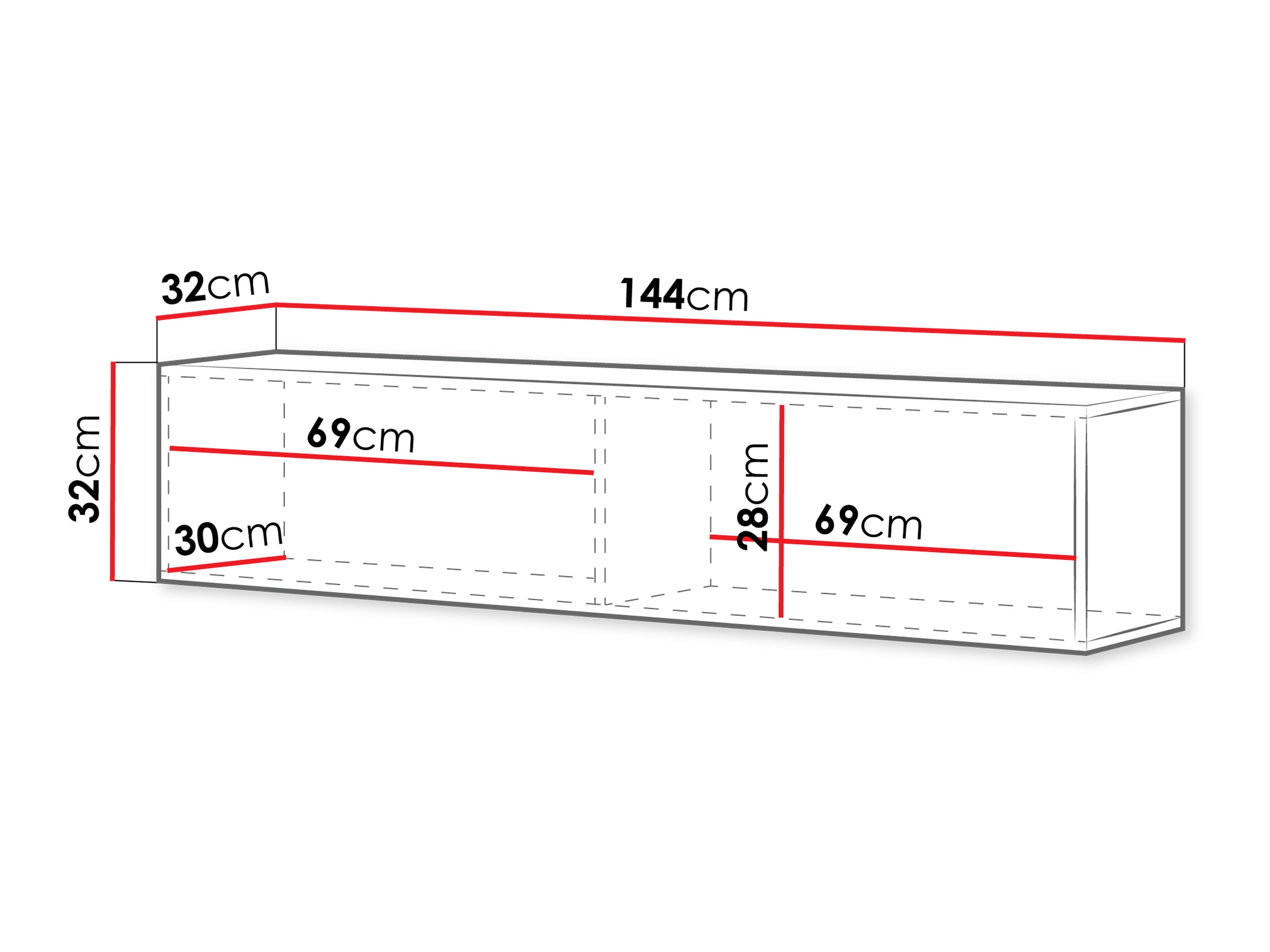 TV stand Donos (Walnut)