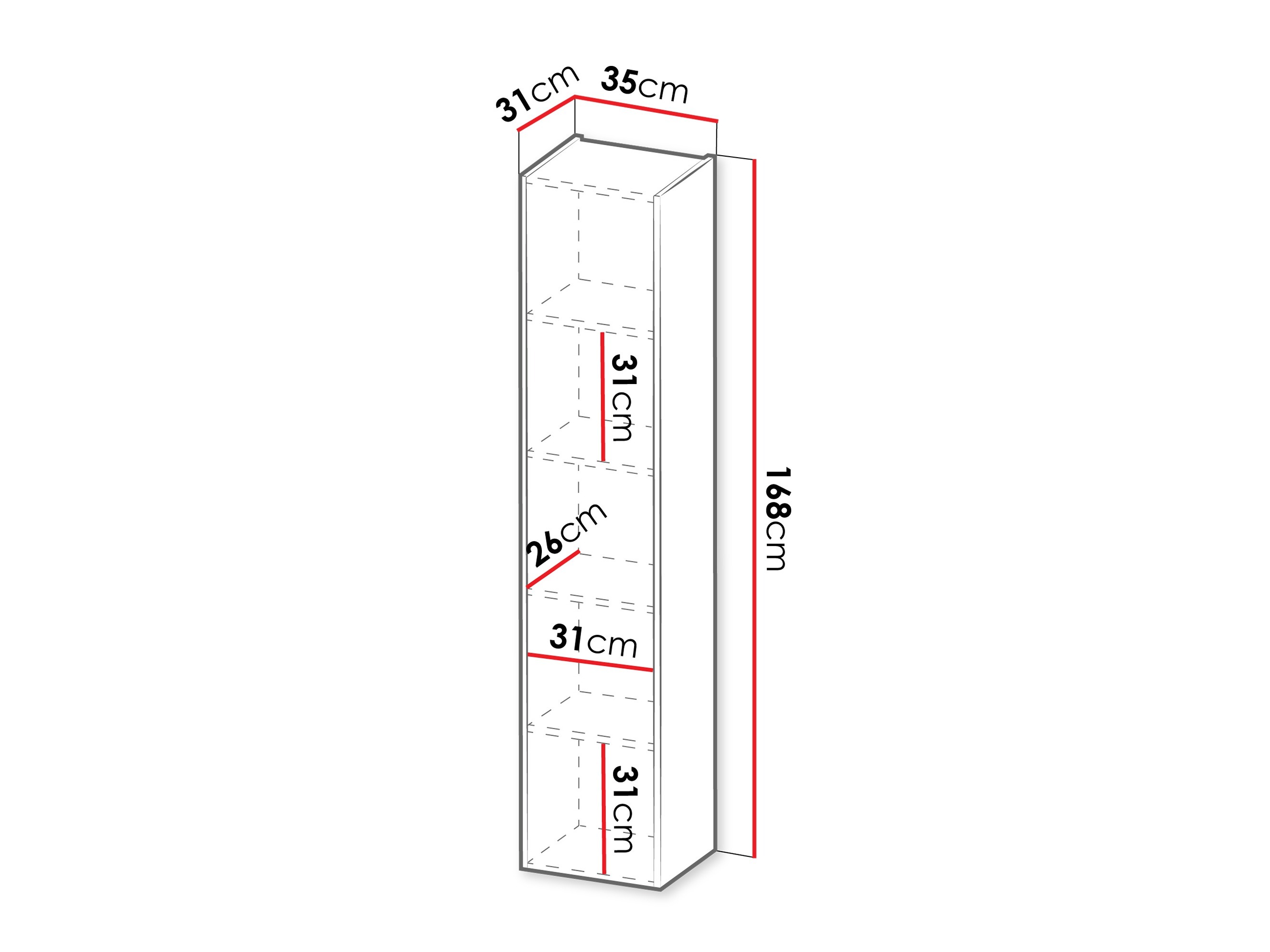 Wall shelf Donos I (Walnut)