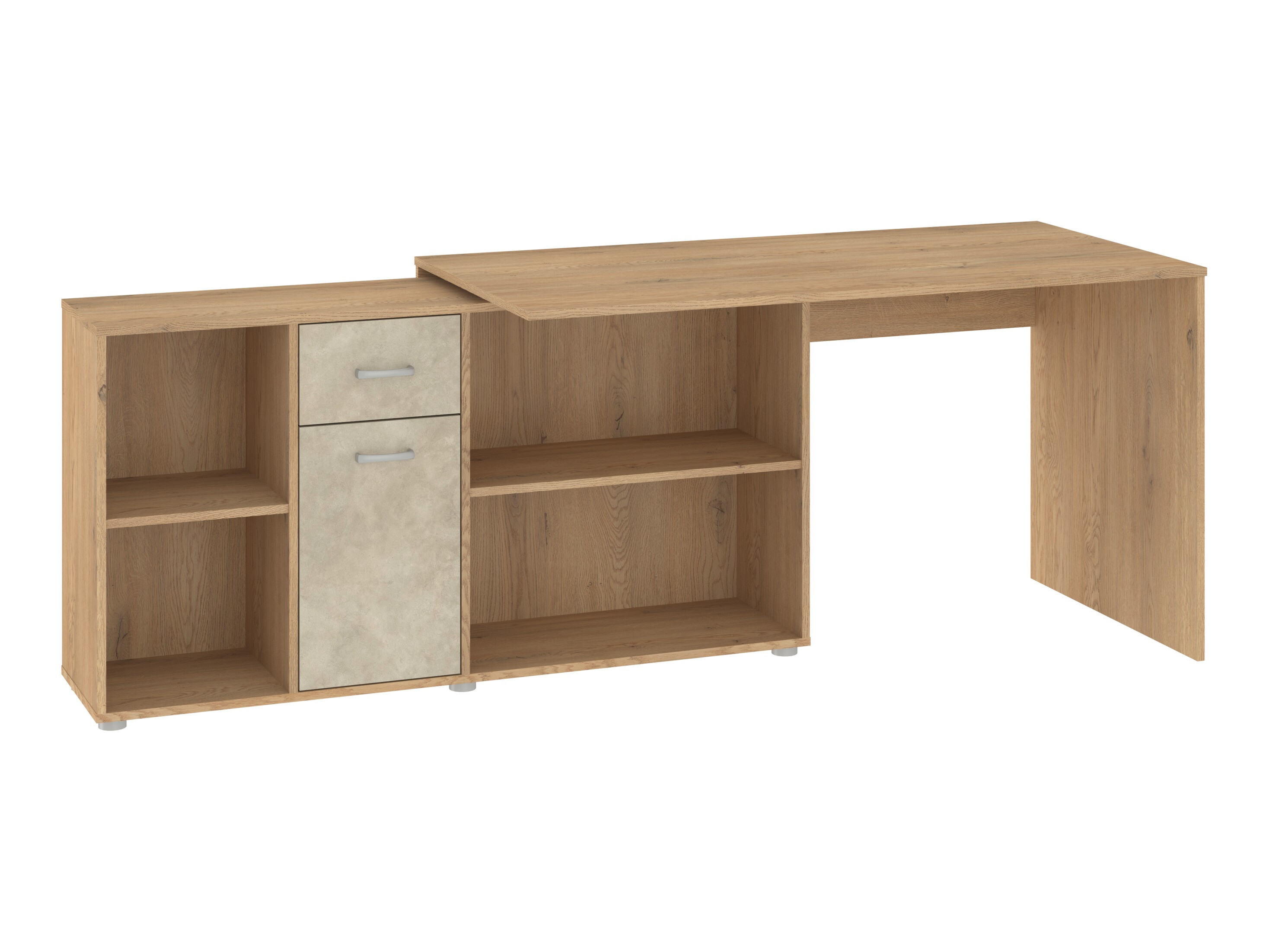 Corner desk Gilroy 113 (Cremona oak + Beige)