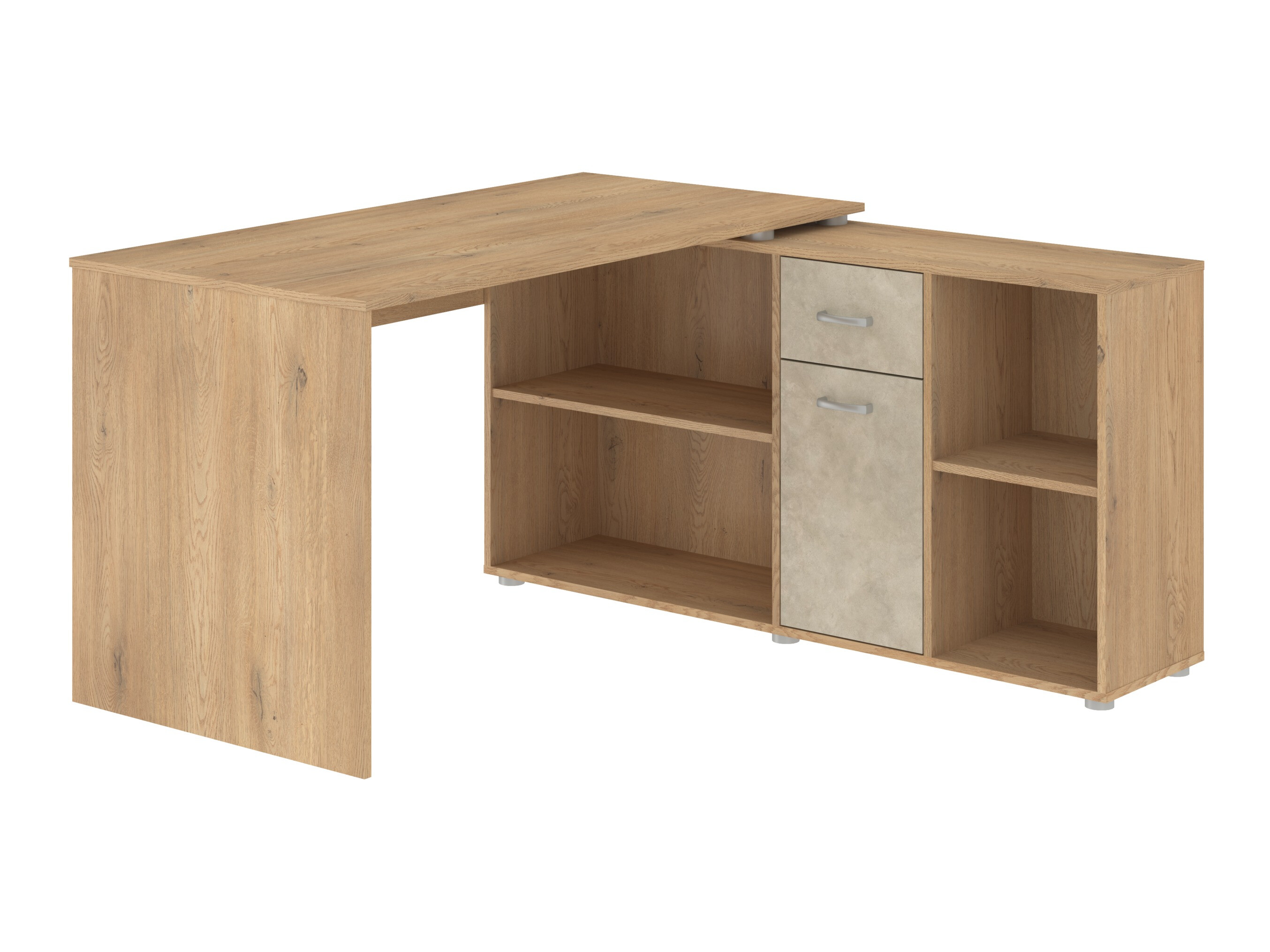 Corner desk Gilroy 113 (Cremona oak + Beige)