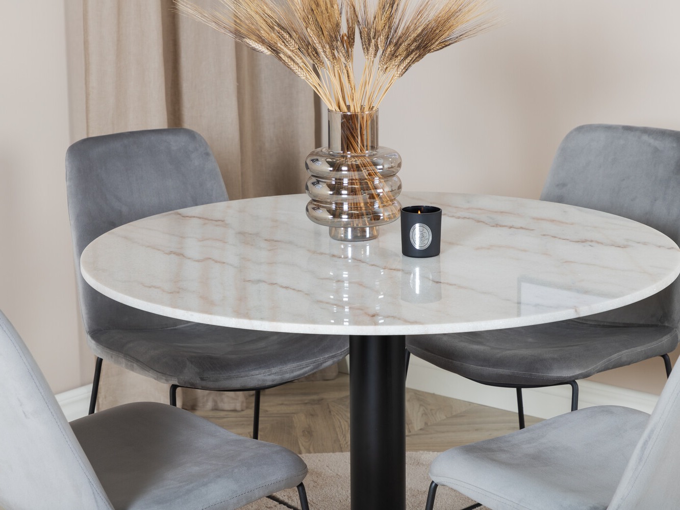 Dining set Dallas 2601 (Grey + Black)