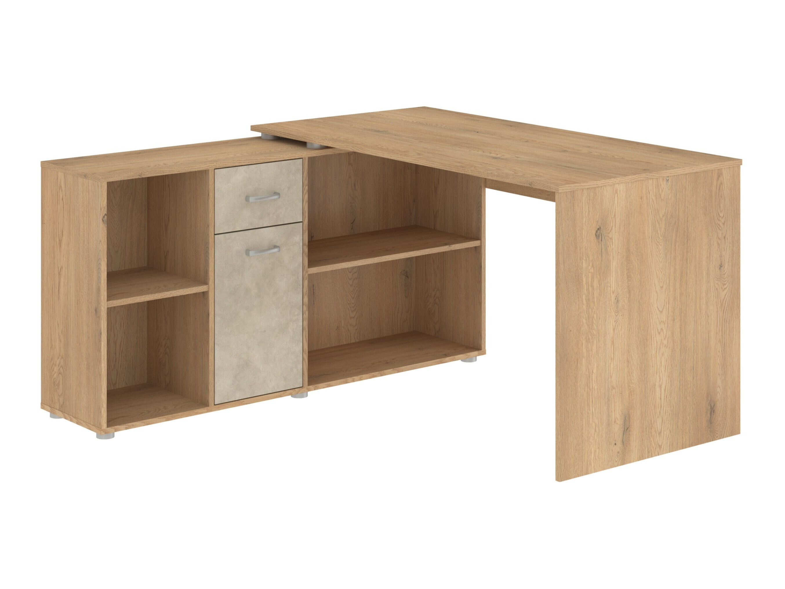 Corner desk Gilroy 113 (Cremona oak + Beige)