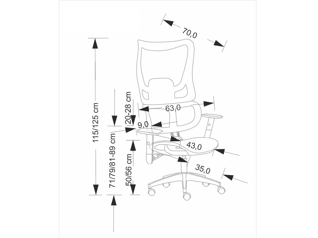 Office chair Houston 1905