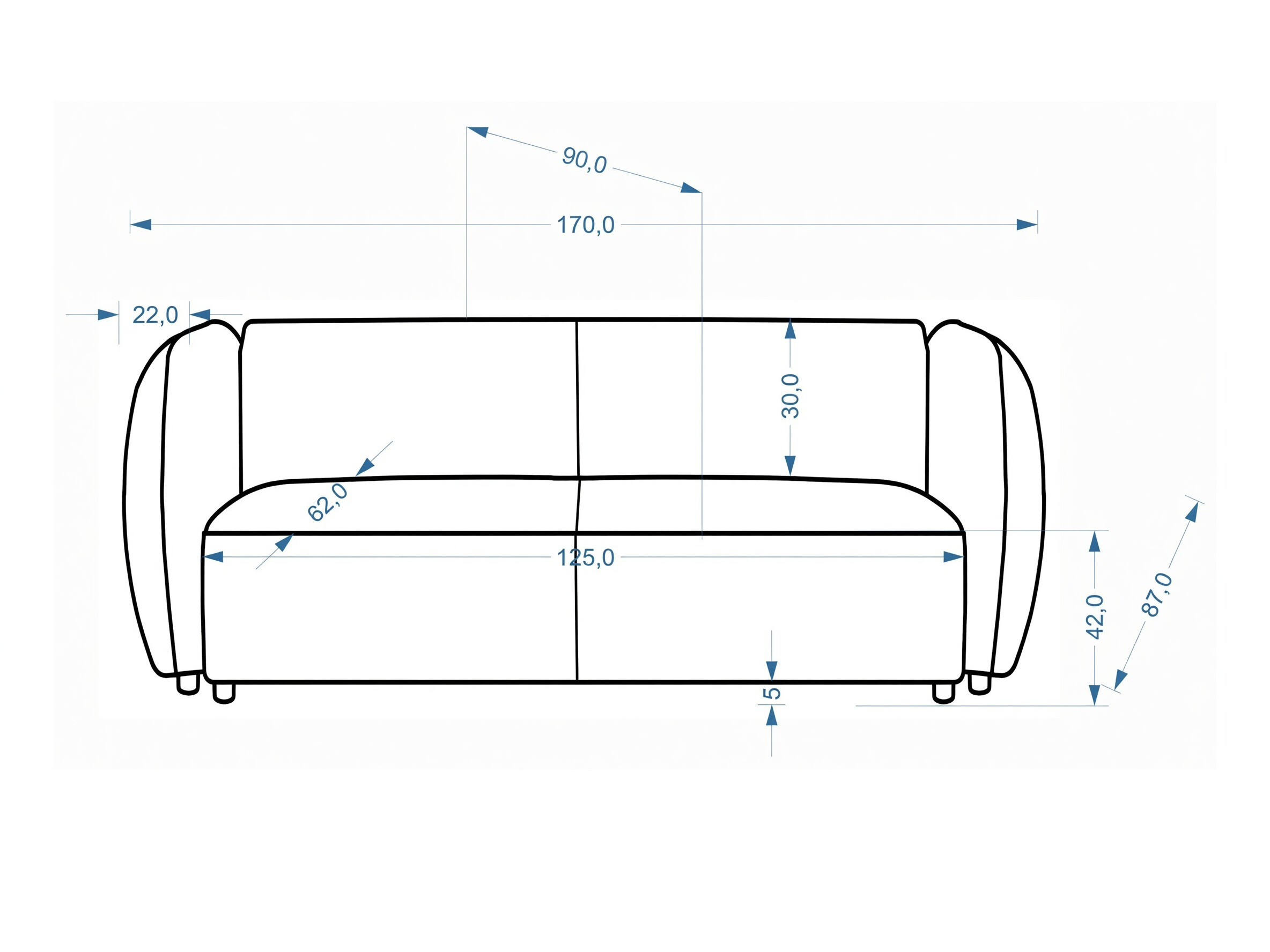 Sofa Houston 2178 (Cream)