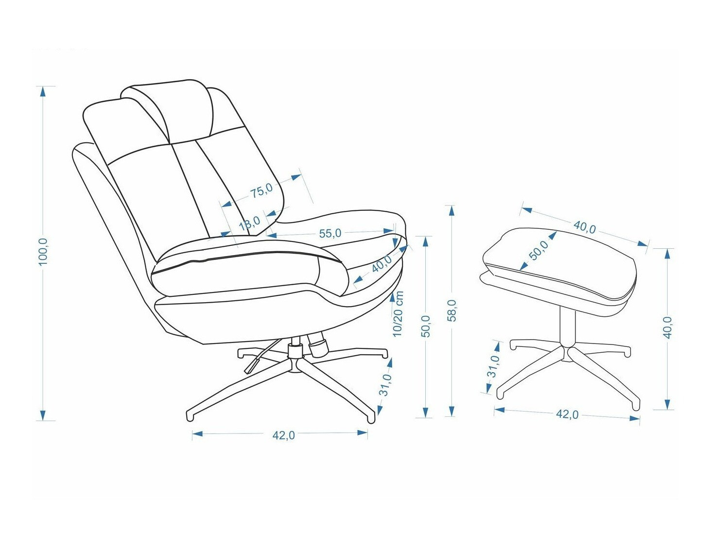 Armchair Houston 2179 (Beige)