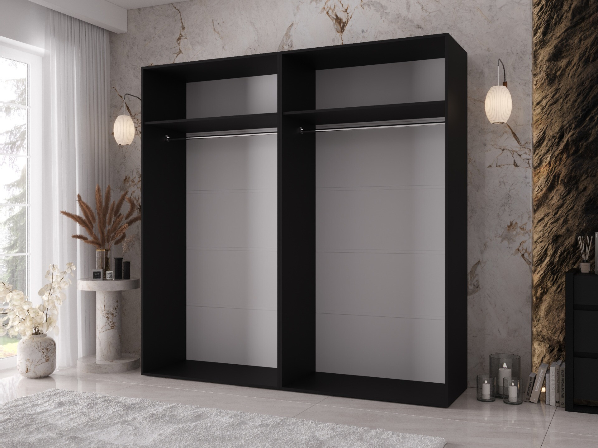 Wardrobe Hartford 635 (Black)