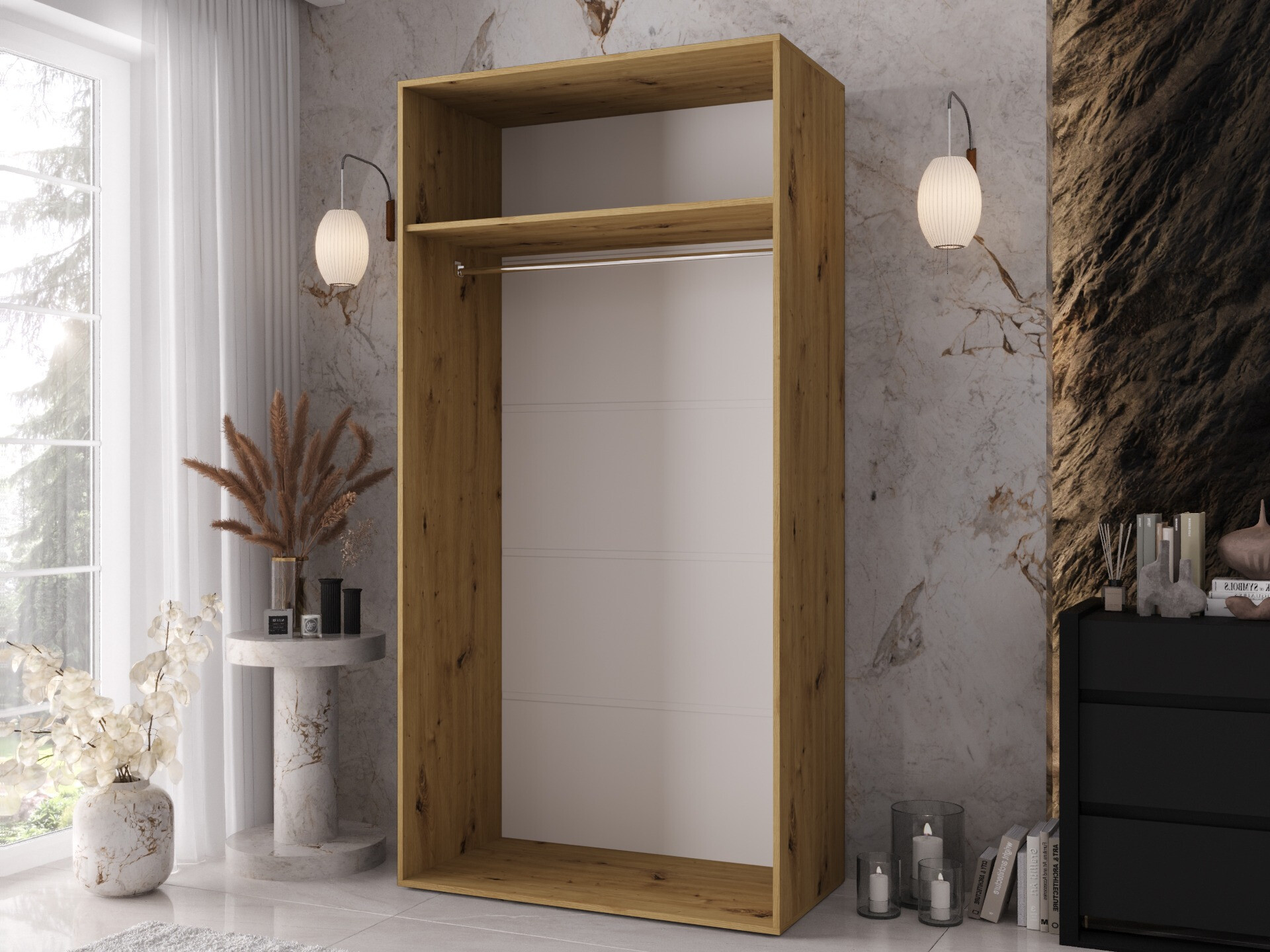 Wardrobe Hartford 639 (Artisan oak)