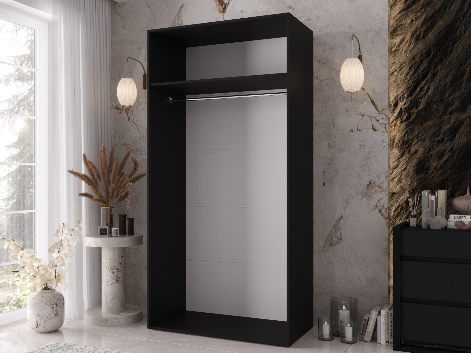 Wardrobe Hartford 639 (Black)