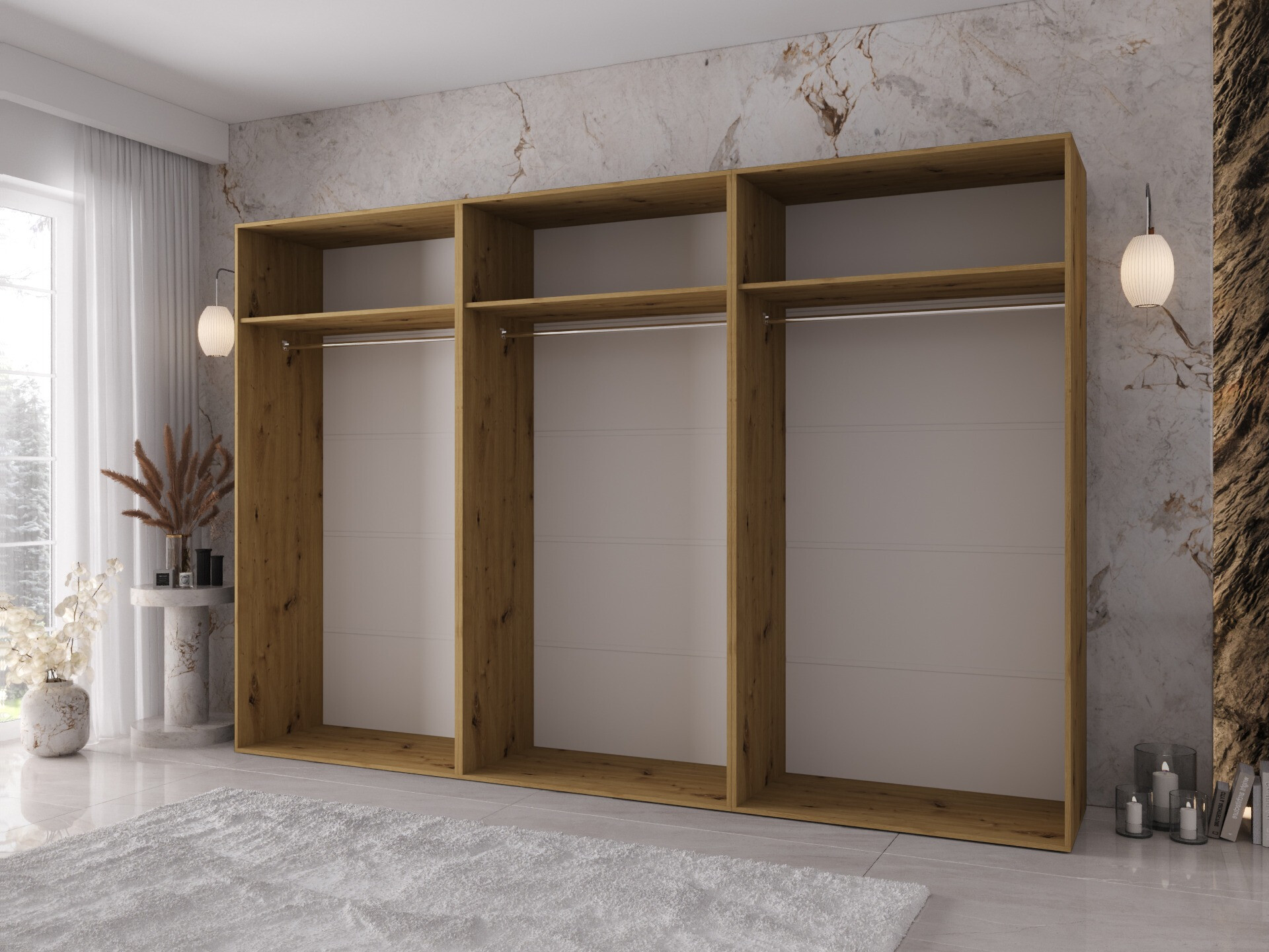 Wardrobe Hartford 641 (Artisan oak)