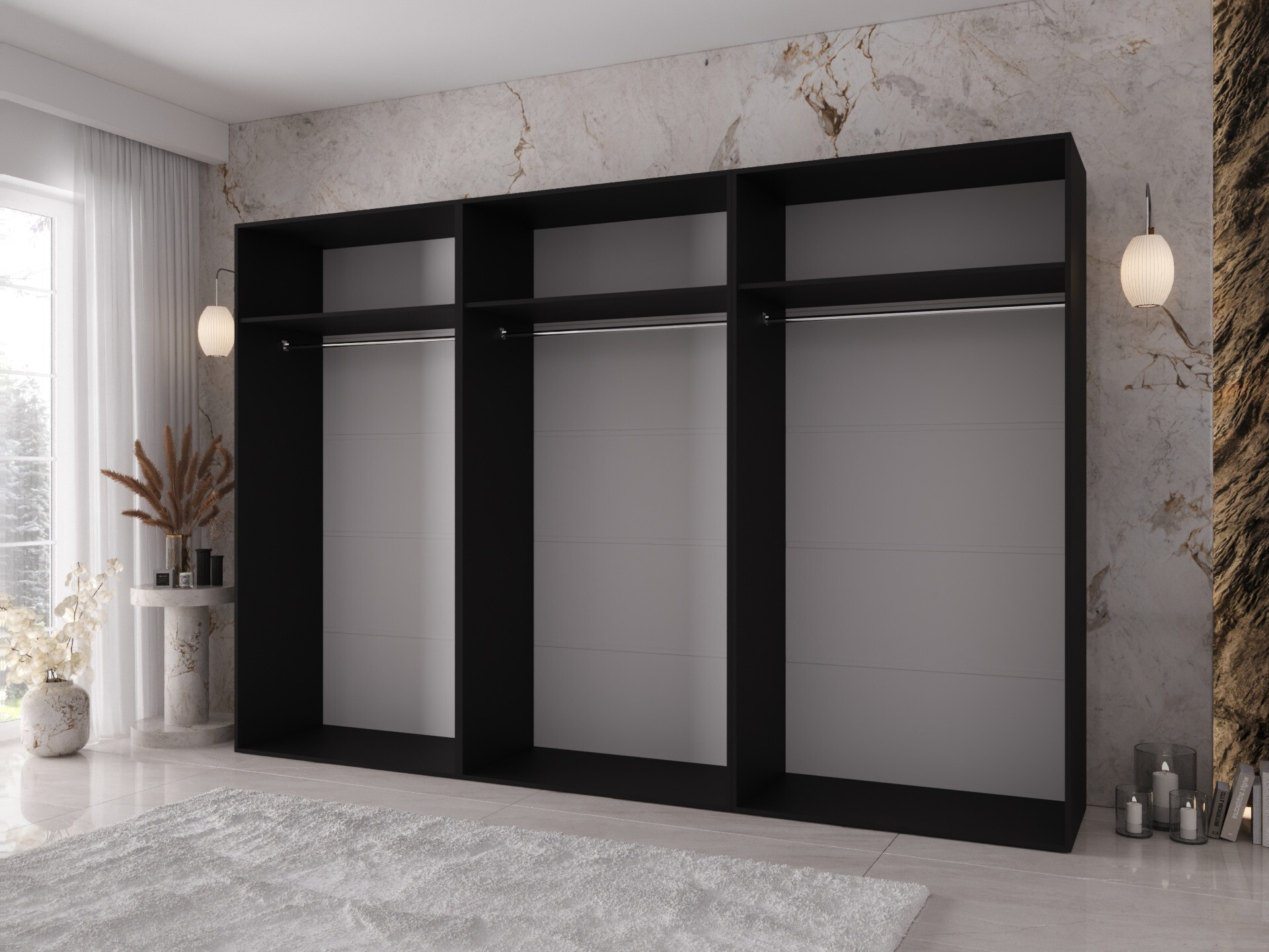 Wardrobe Hartford 641 (Black)